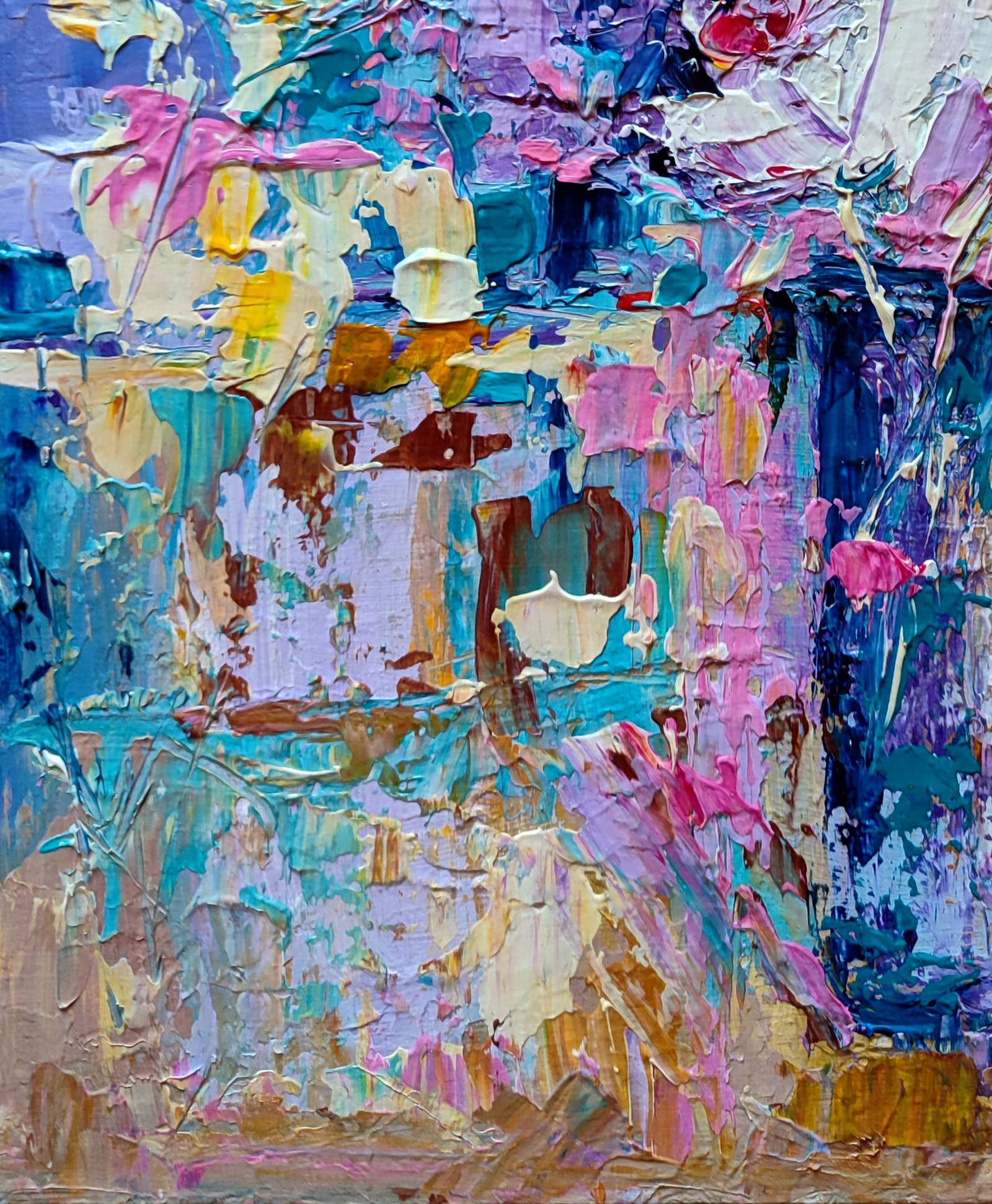 Acrylic painting Spring abstraction Olena Kirik - 4