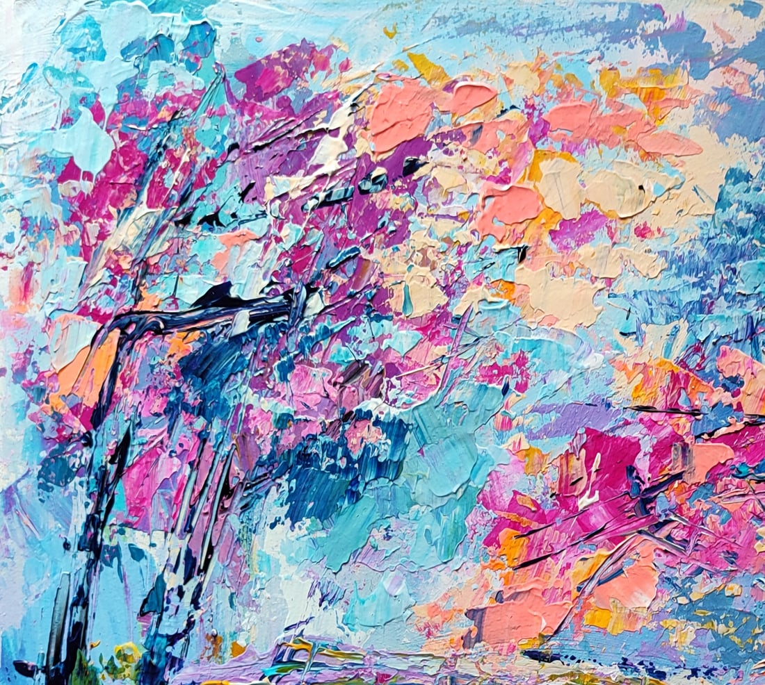 Acrylic painting Wind Olena Kirik - 2