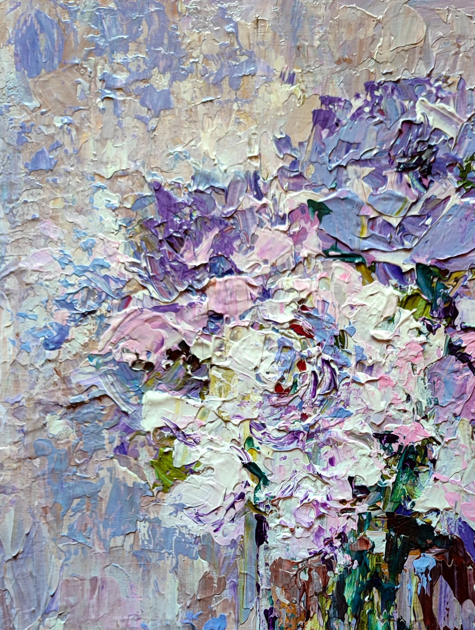 Acrylic painting Magic peonies Olena Kirik - 2