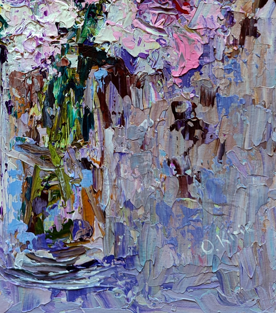 Acrylic painting Magic peonies Olena Kirik - 5