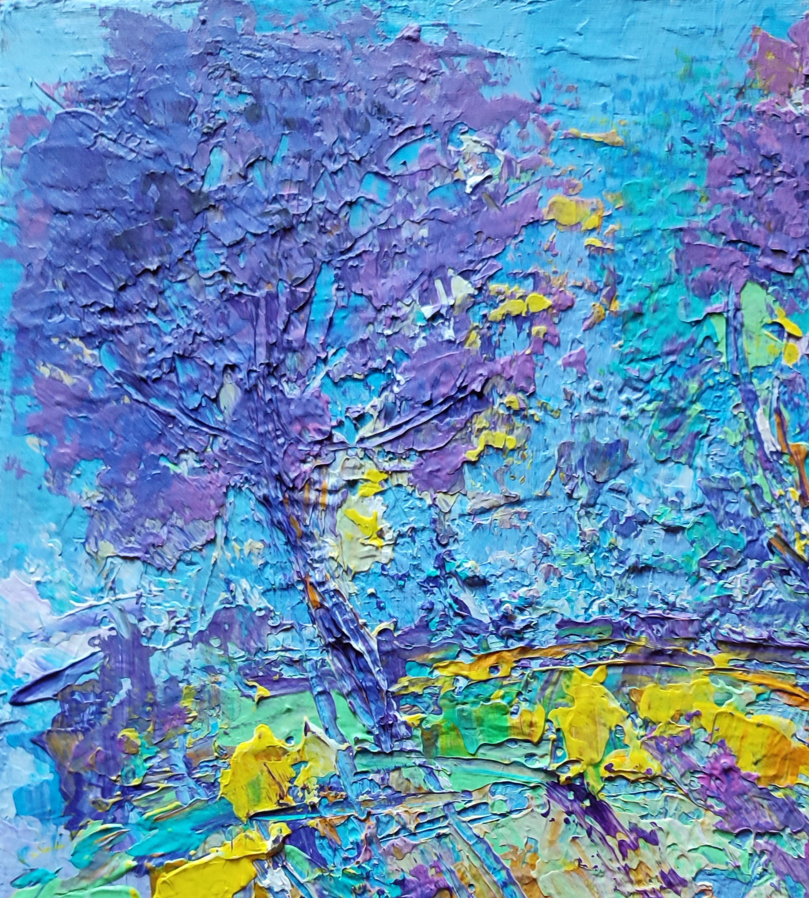 Acrylic painting Moving in circles Olena Kirik - 2