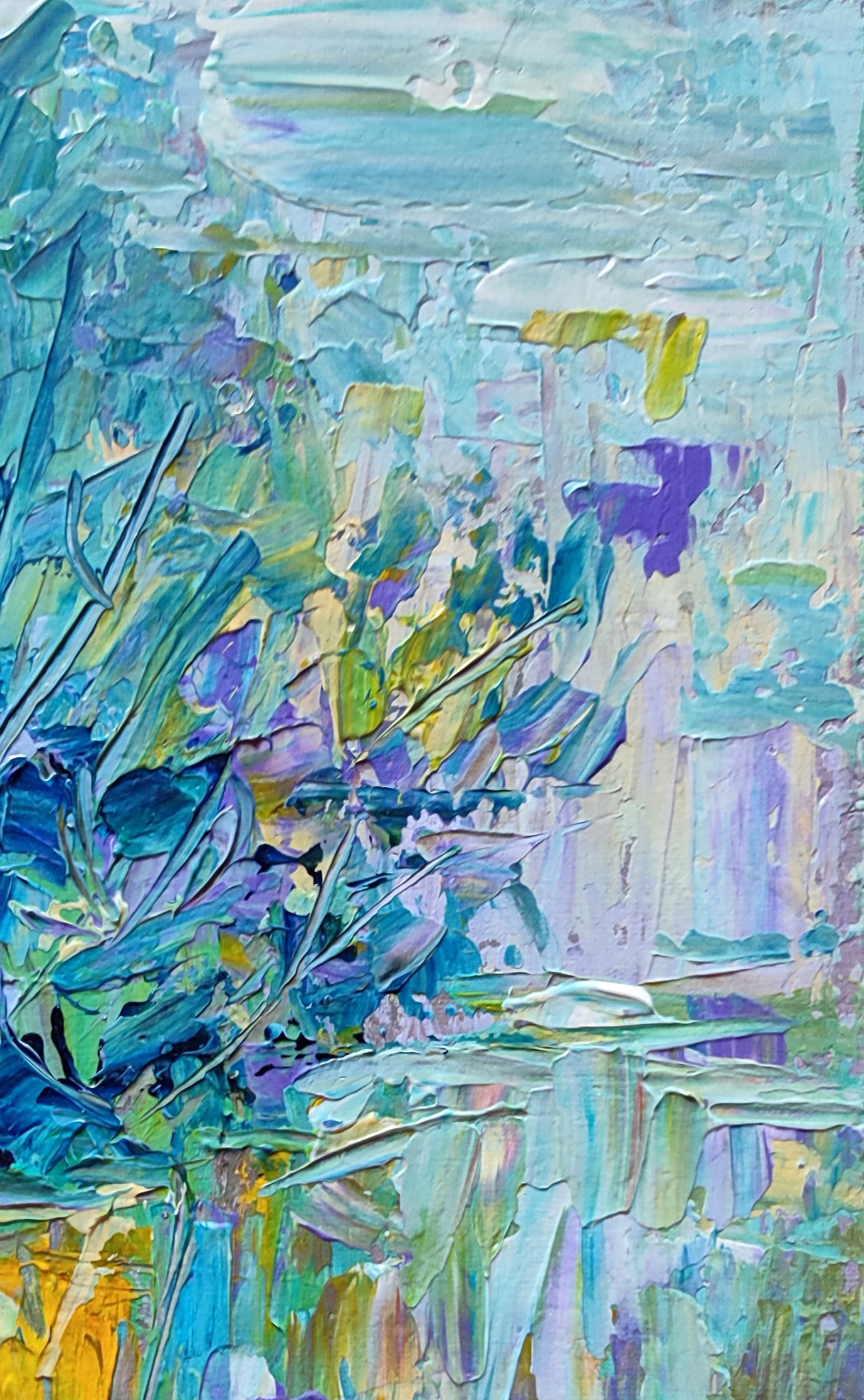 Acrylic painting Lavender Olena Kirik - 3