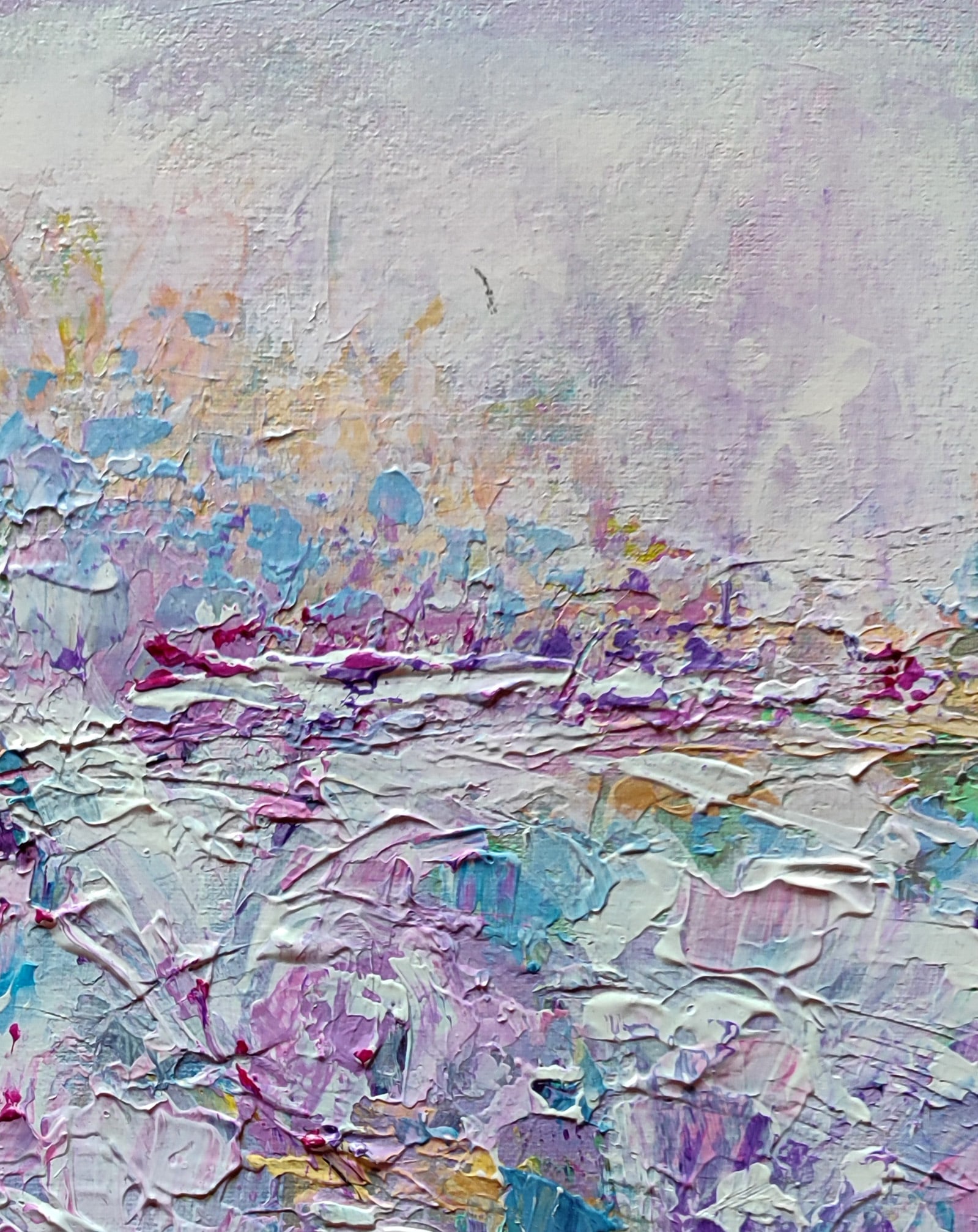 Acrylic painting Magic magnolia in the field Olena Kirik - 3