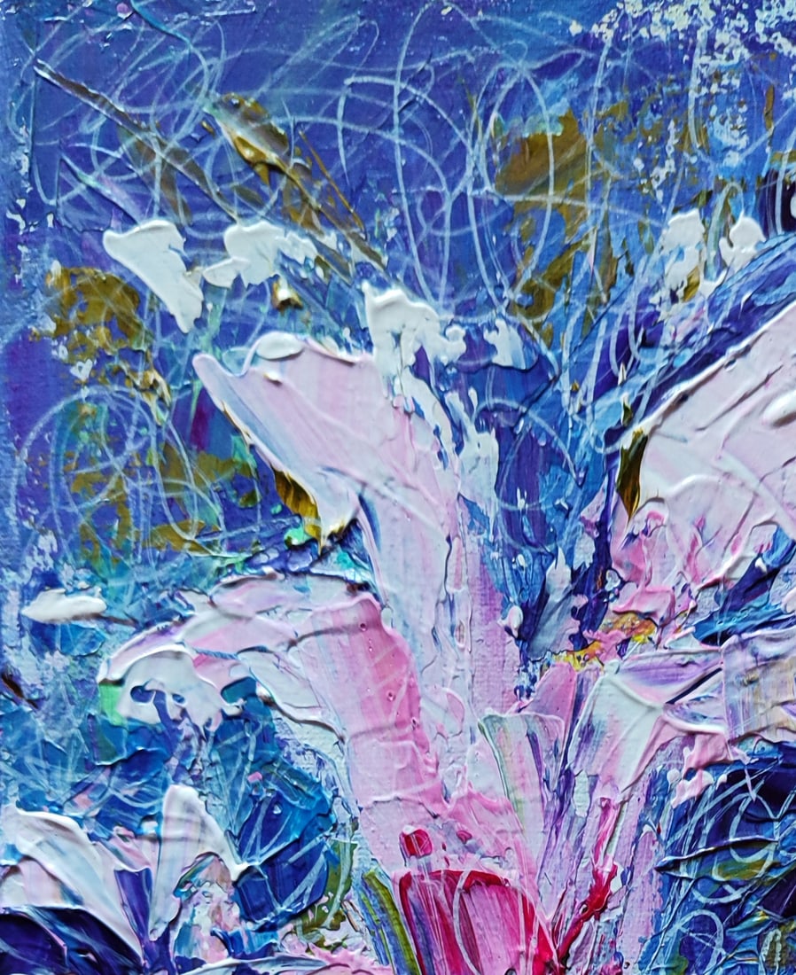 Acrylic painting Magic magnolia Olena Kirik - 2