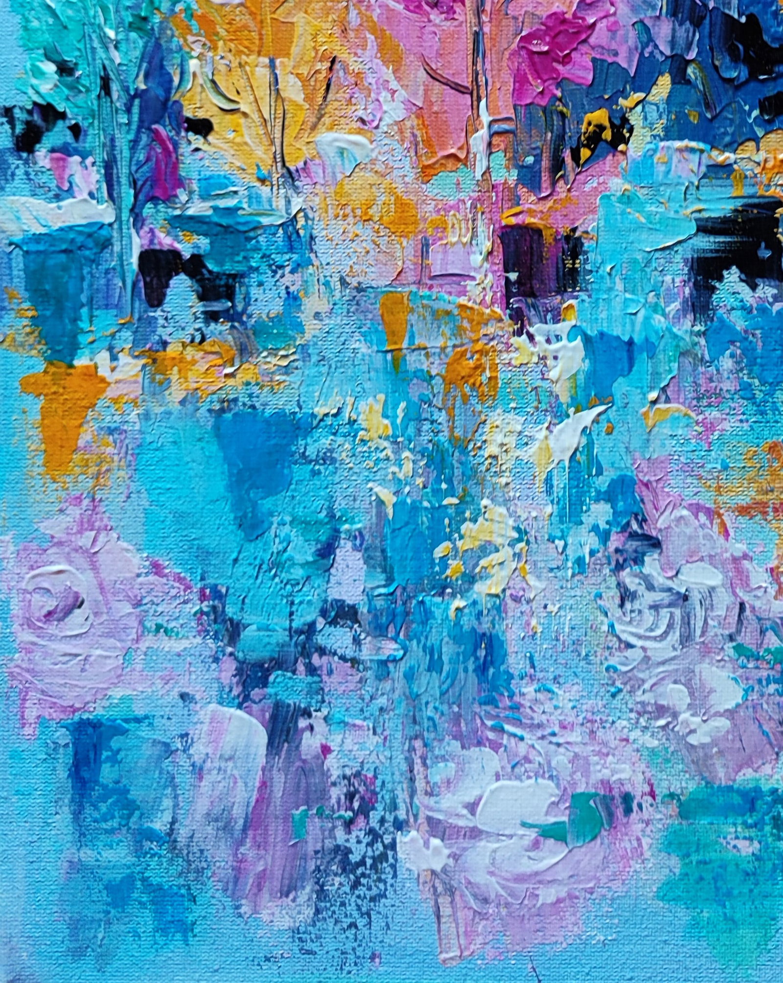 Acrylic painting Mirroring nature Olena Kirik - 4
