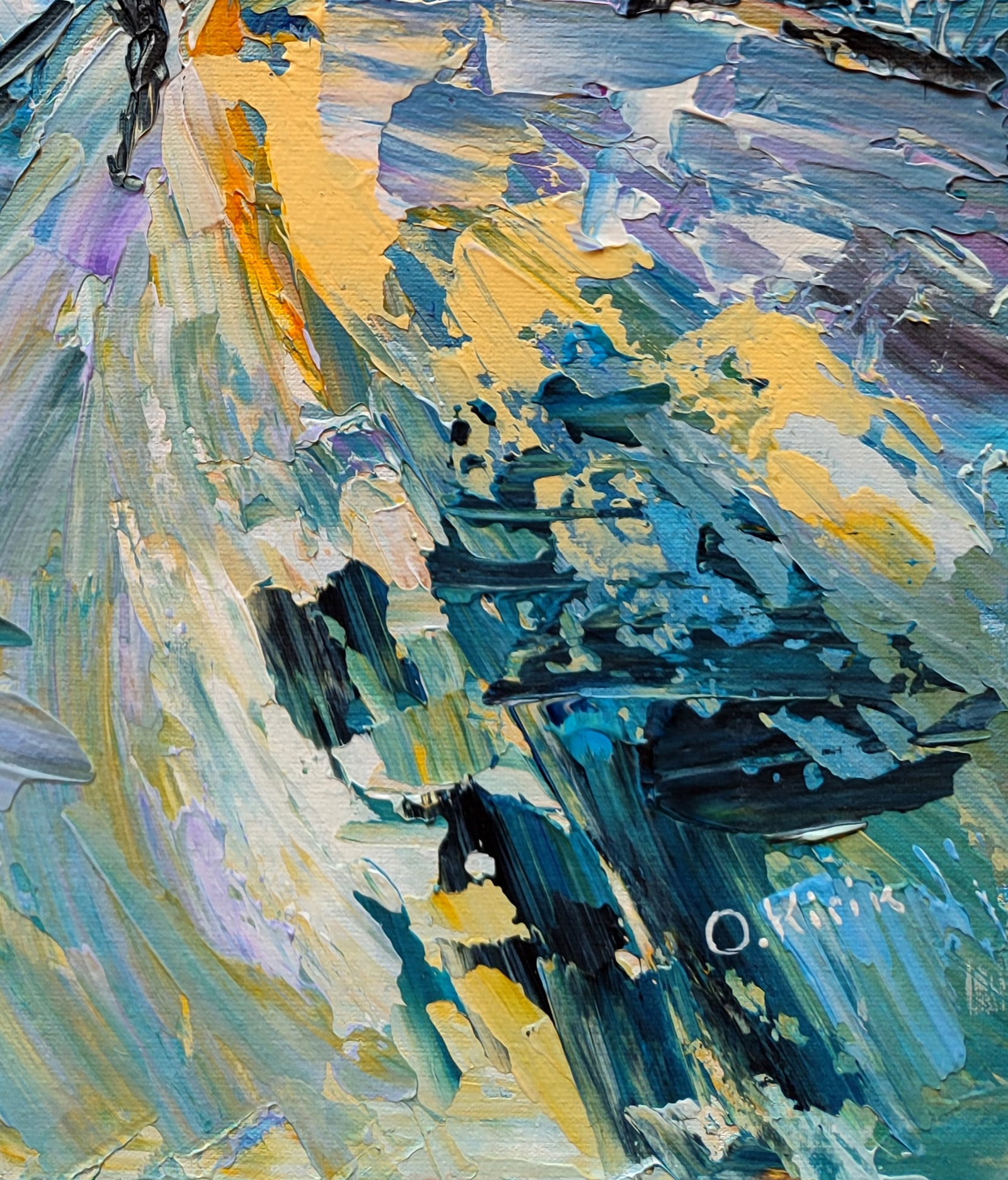Acrylic painting After the rain Olena Kirik - 5
