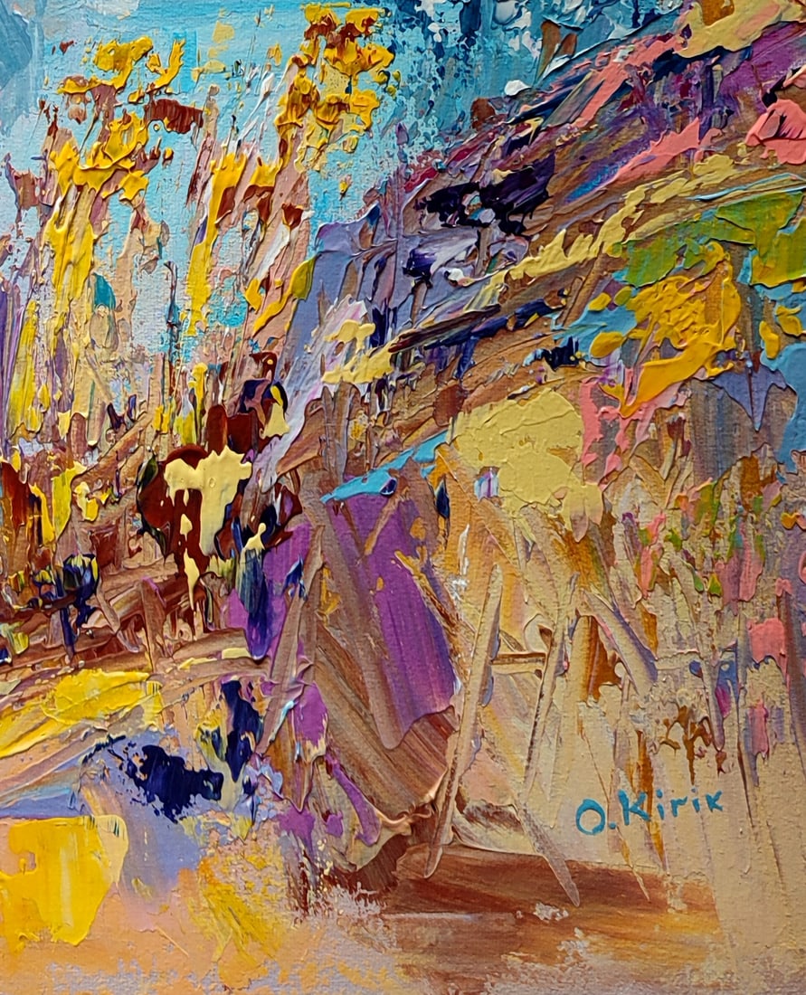 Acrylic painting Premonition of winter Olena Kirik - 5