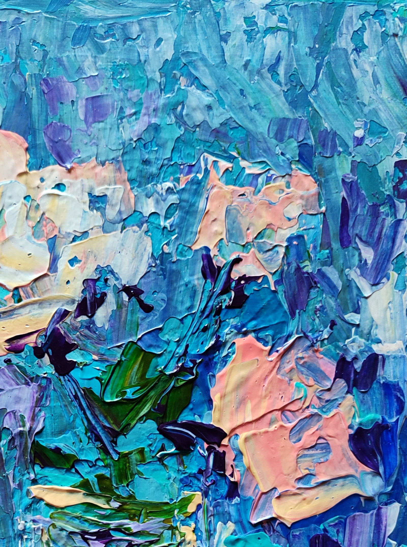 Acrylic painting Rose Desdemona Olena Kirik - 3