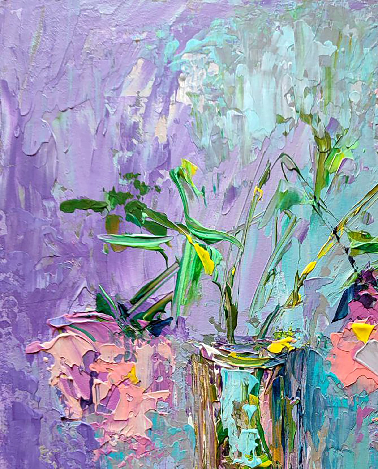 Acrylic painting Roses Olena Kirik - 2