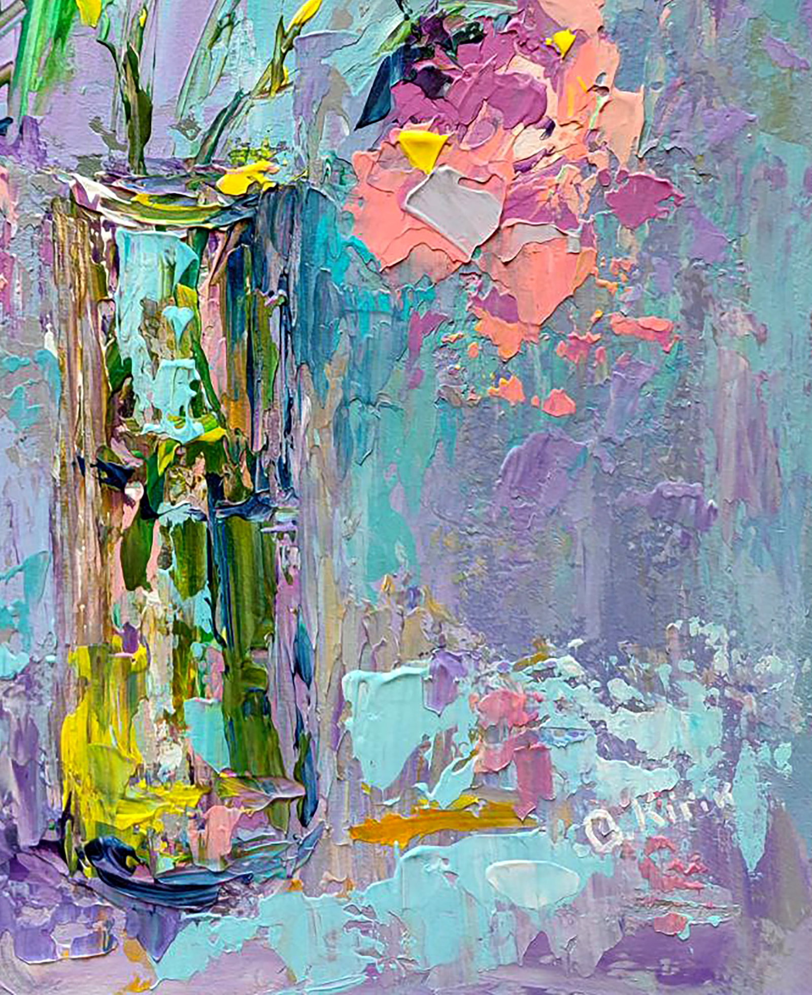 Acrylic painting Roses Olena Kirik - 5