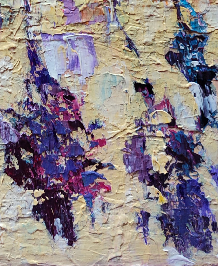 Acrylic painting Tree shade Olena Kirik - 4