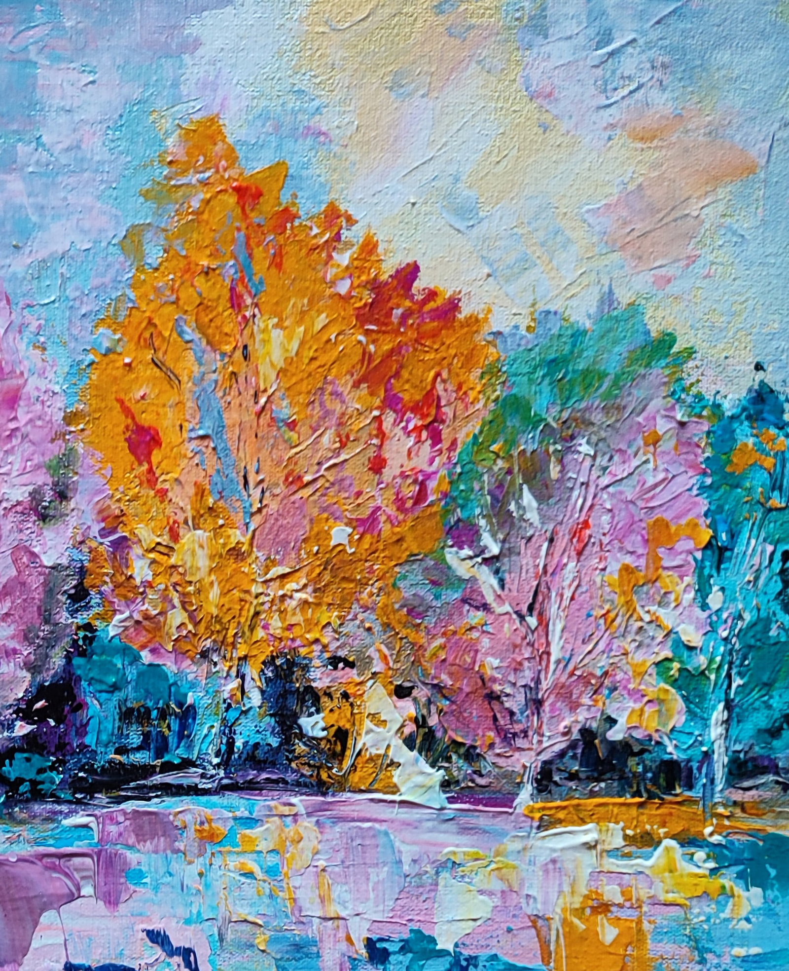 Acrylic painting Silence Olena Kirik - 3