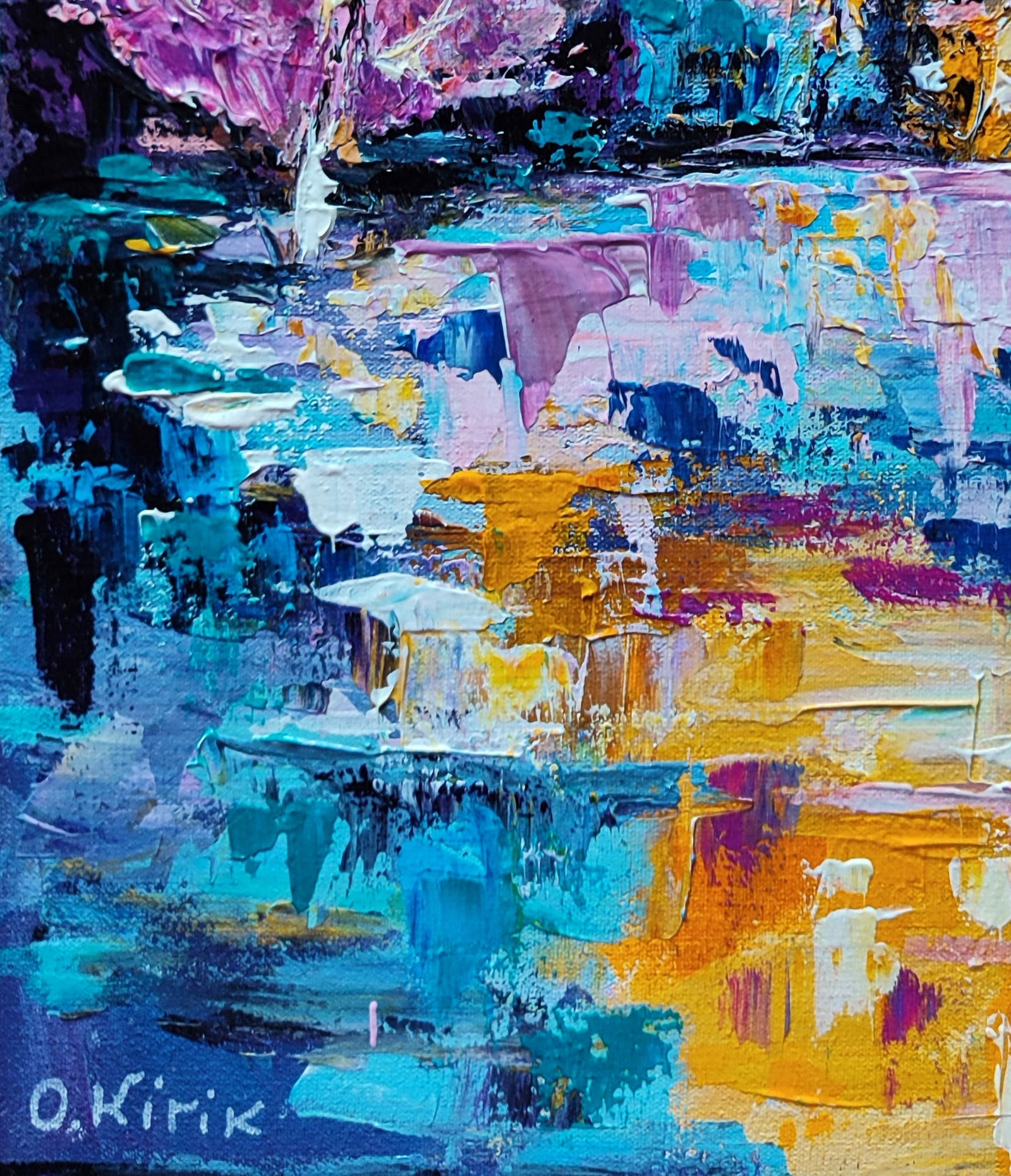 Acrylic painting Silence Olena Kirik - 4