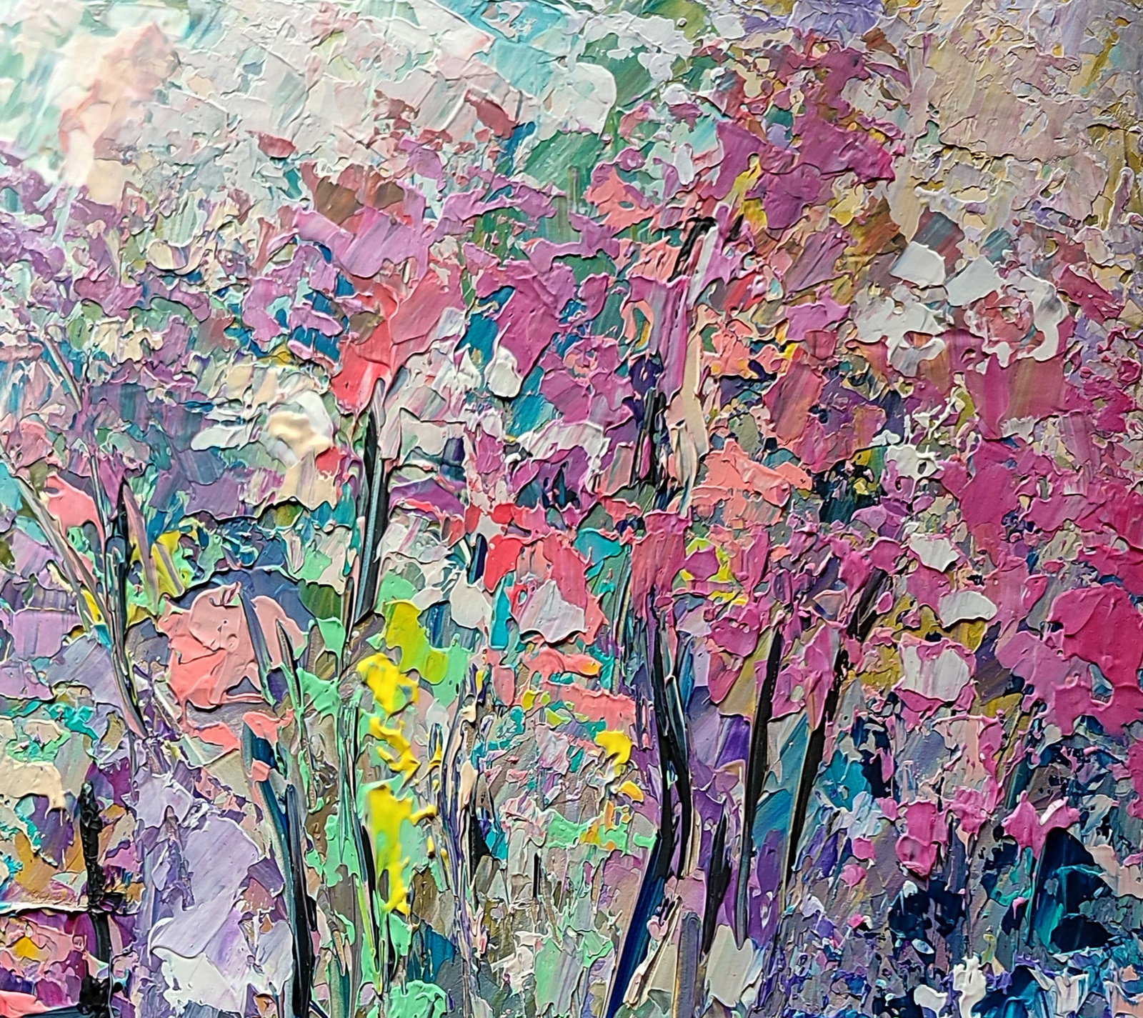 Acrylic painting Spring blooms Olena Kirik - 3