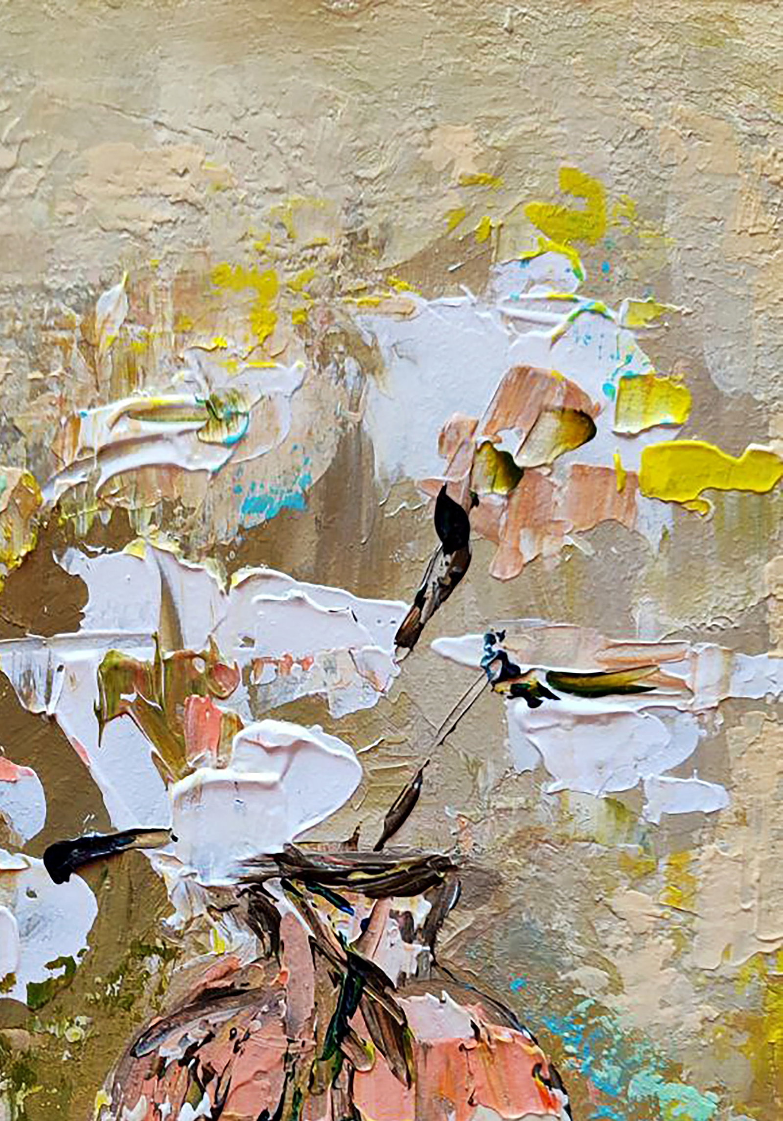 Acrylic painting Vanilla cream Olena Kirik - 3