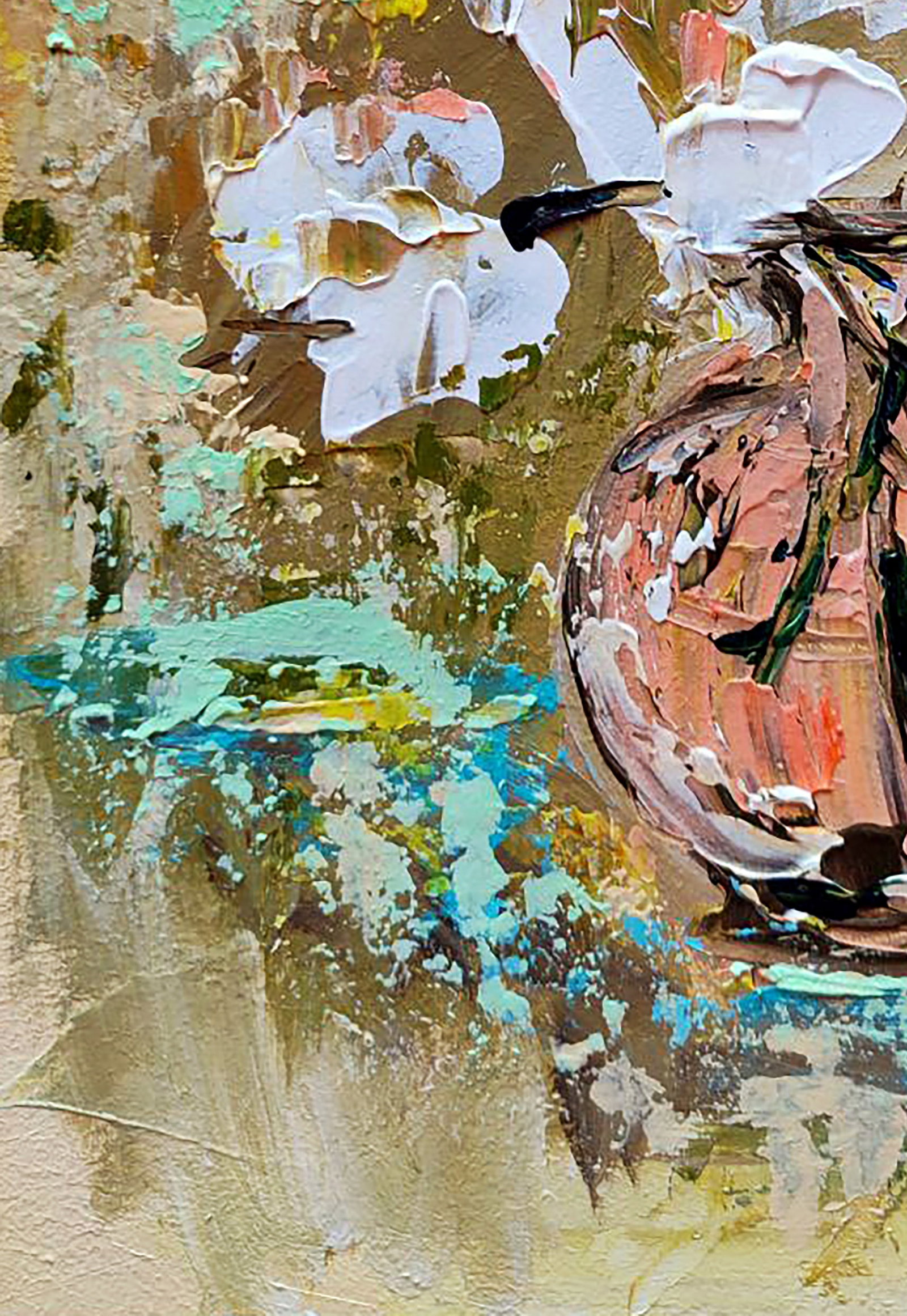 Acrylic painting Vanilla cream Olena Kirik - 4