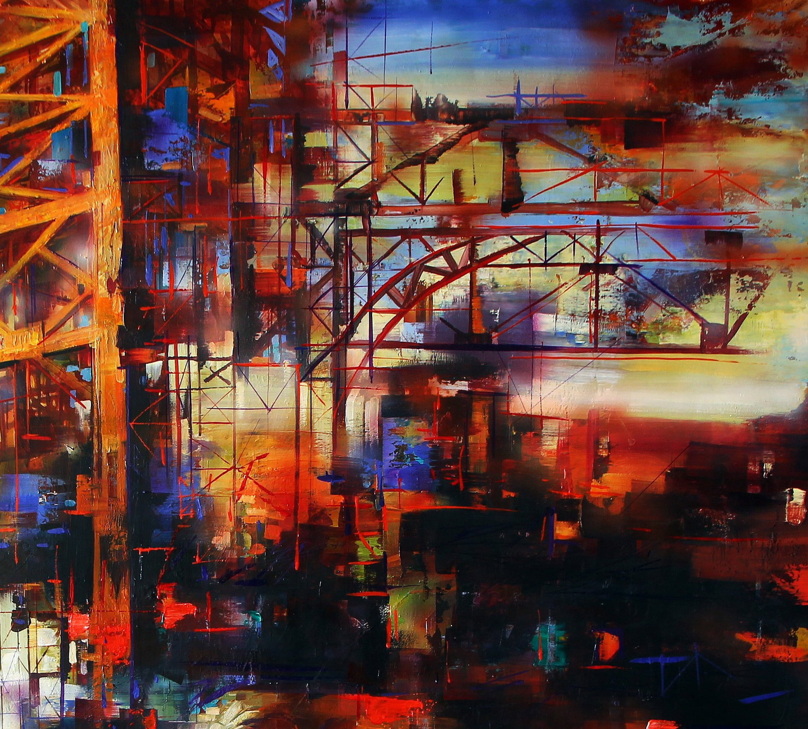 Oil painting Industrial motif Alexander Dobrodiy - 5