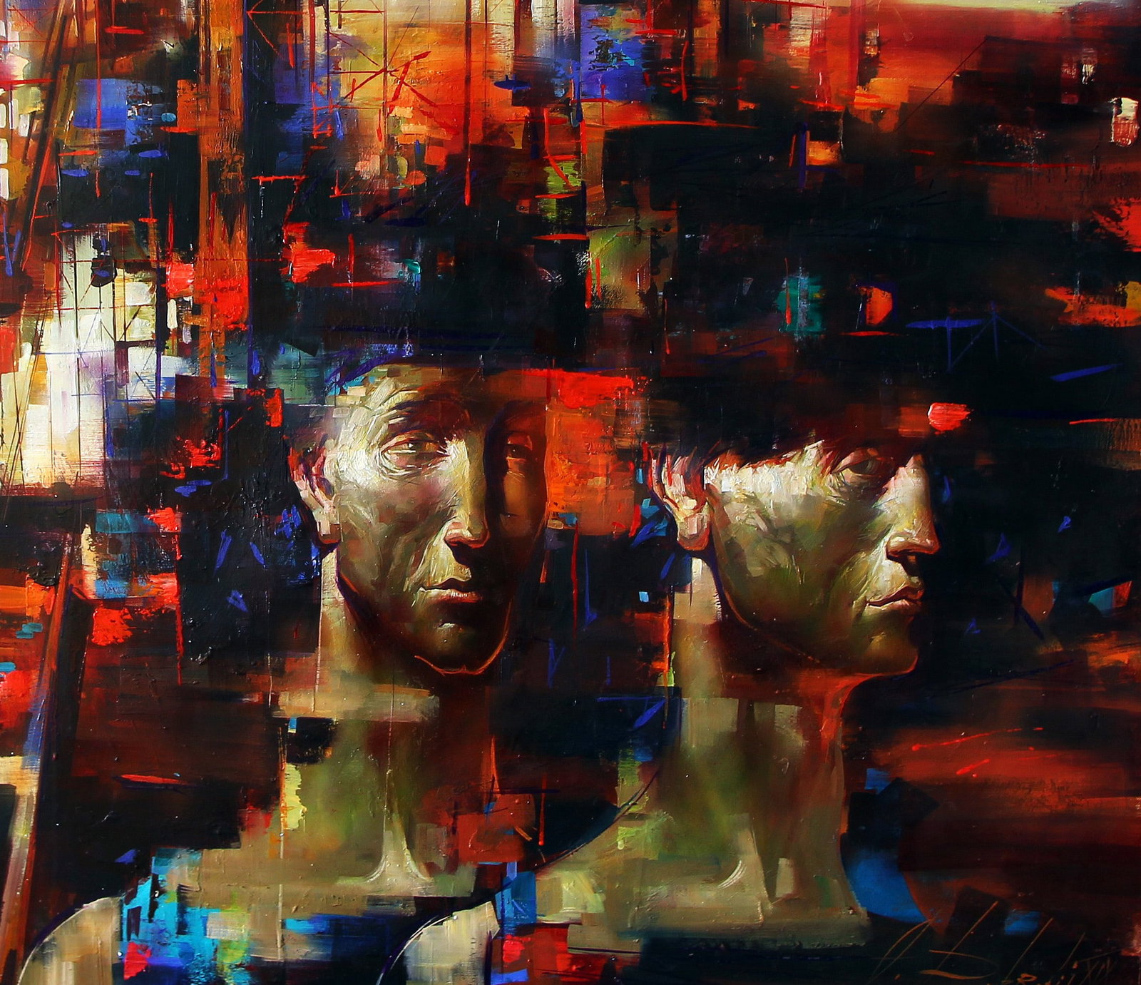 Oil painting Industrial motif Alexander Dobrodiy - 7