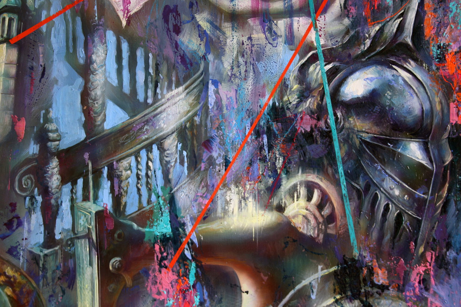 Oil painting Myths of the city Alexander Dobrodiy - 2