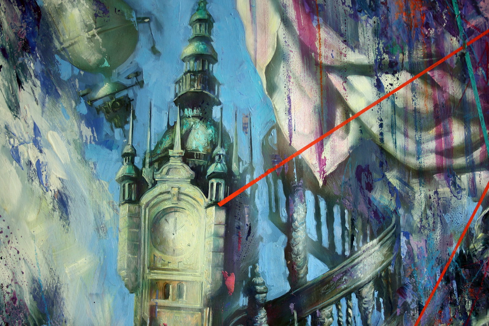 Oil painting Myths of the city Alexander Dobrodiy - 3