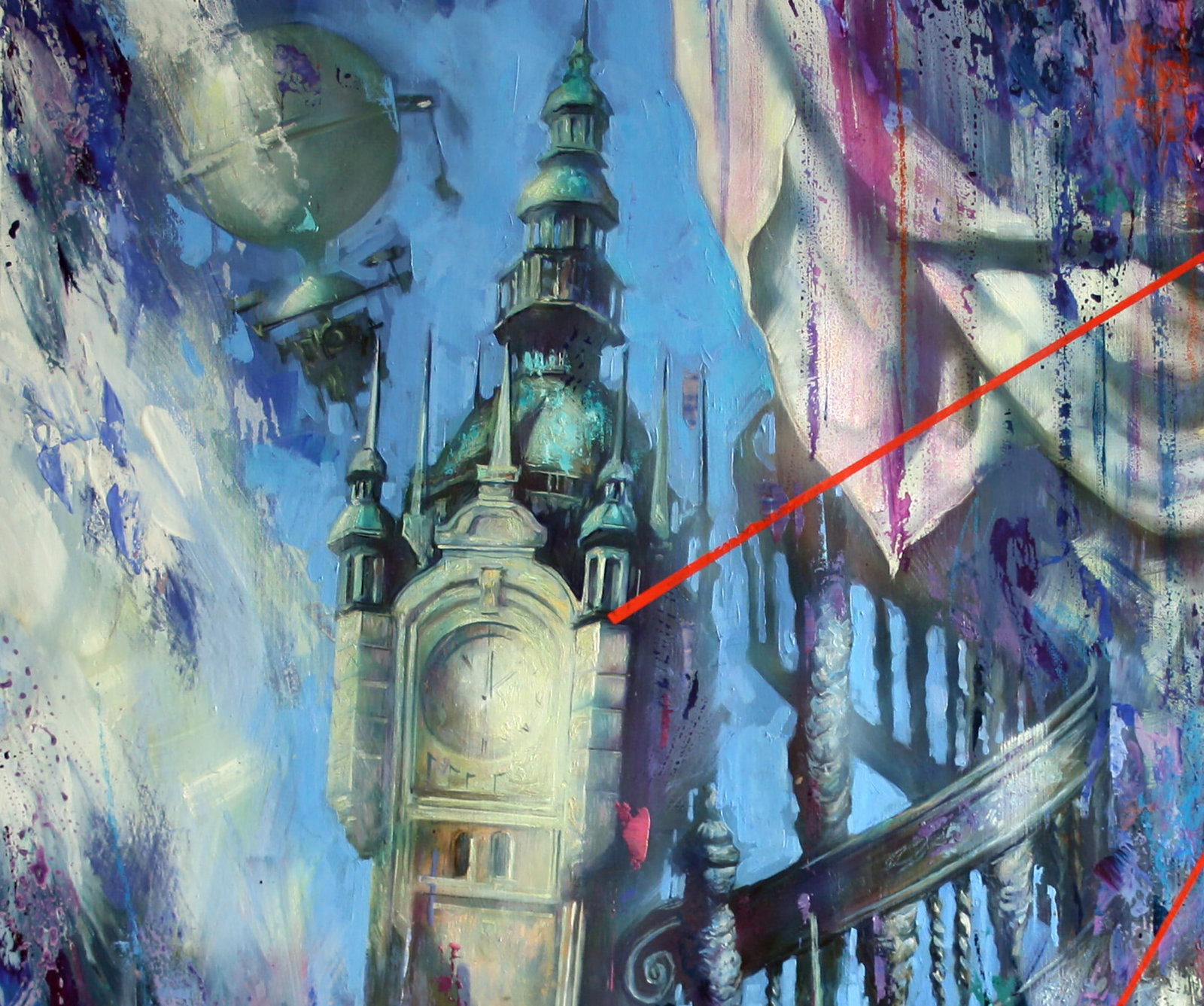 Oil painting Myths of the city Alexander Dobrodiy - 4