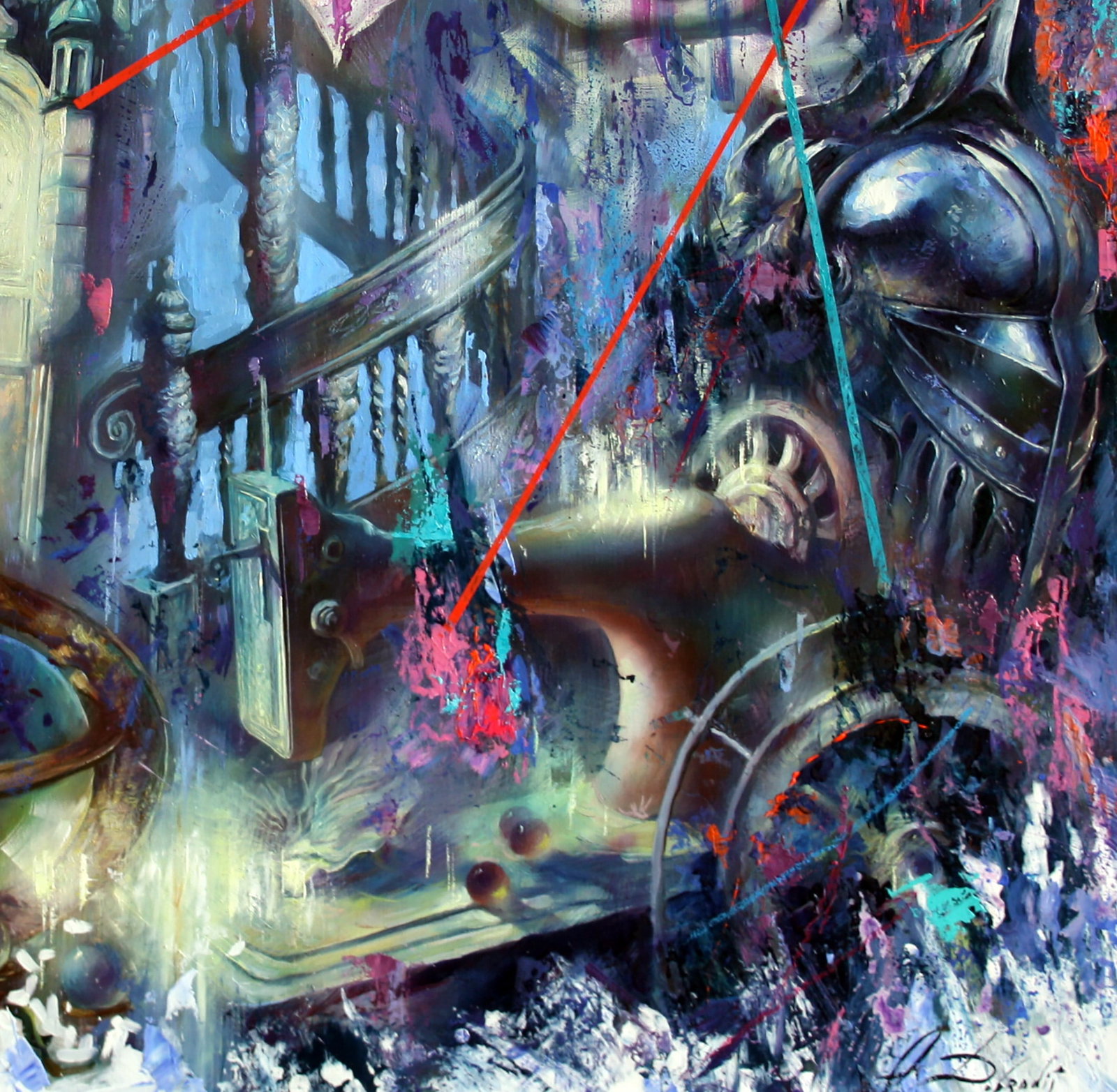 Oil painting Myths of the city Alexander Dobrodiy - 7