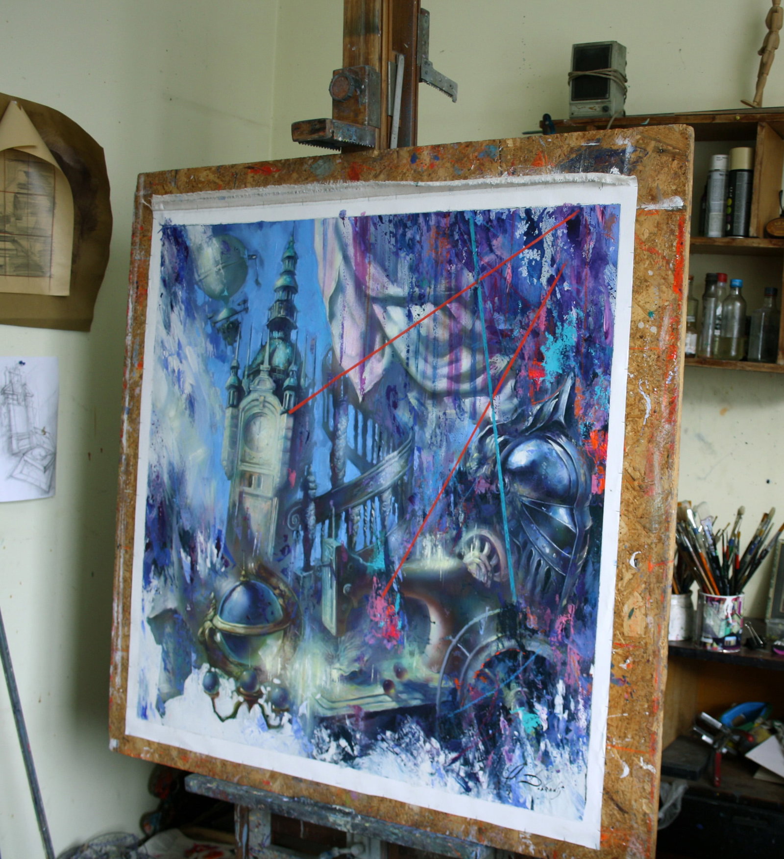 Oil painting Myths of the city Alexander Dobrodiy - 8