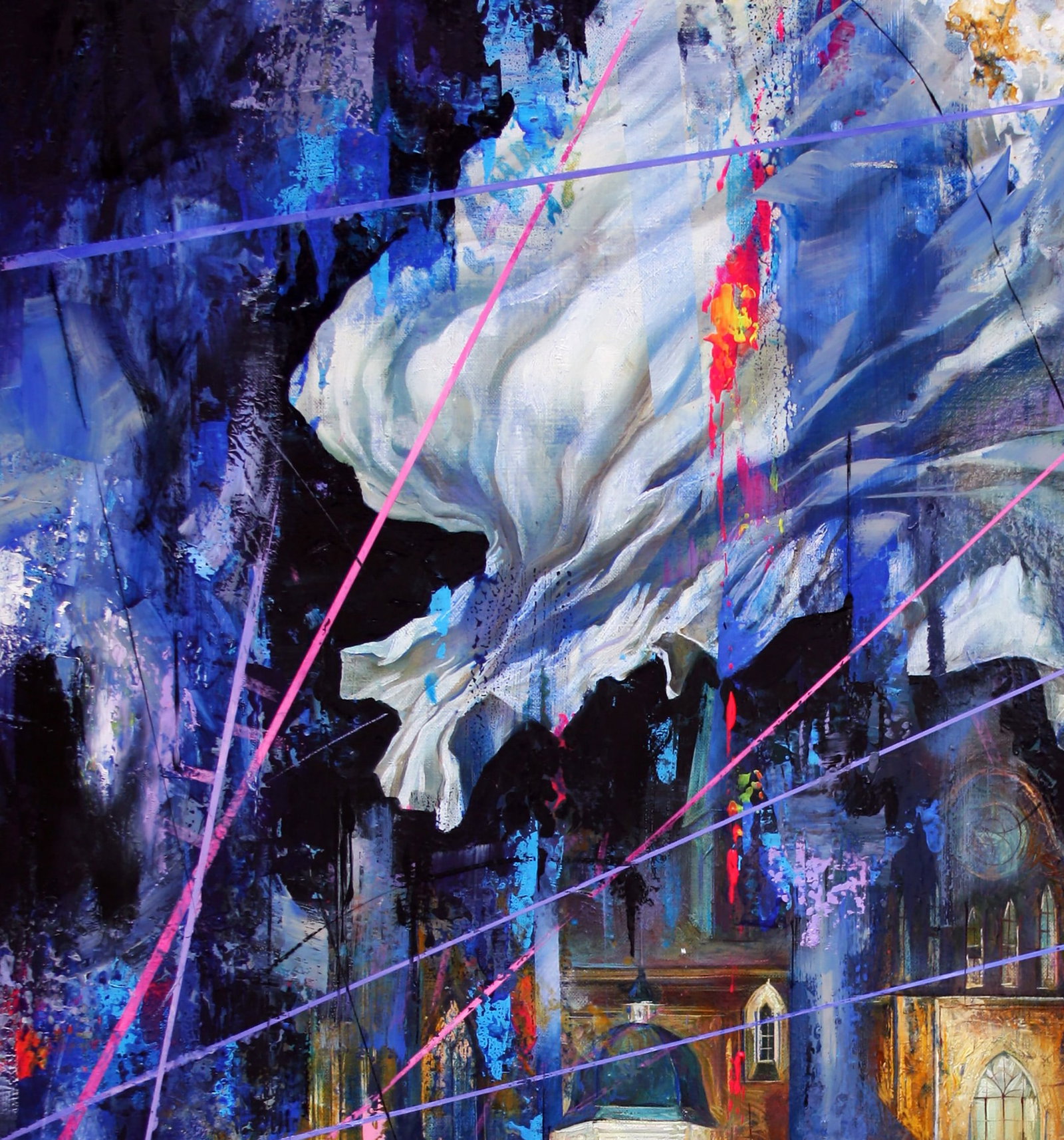 Oil painting Night on the town Alexander Dobrodiy - 4