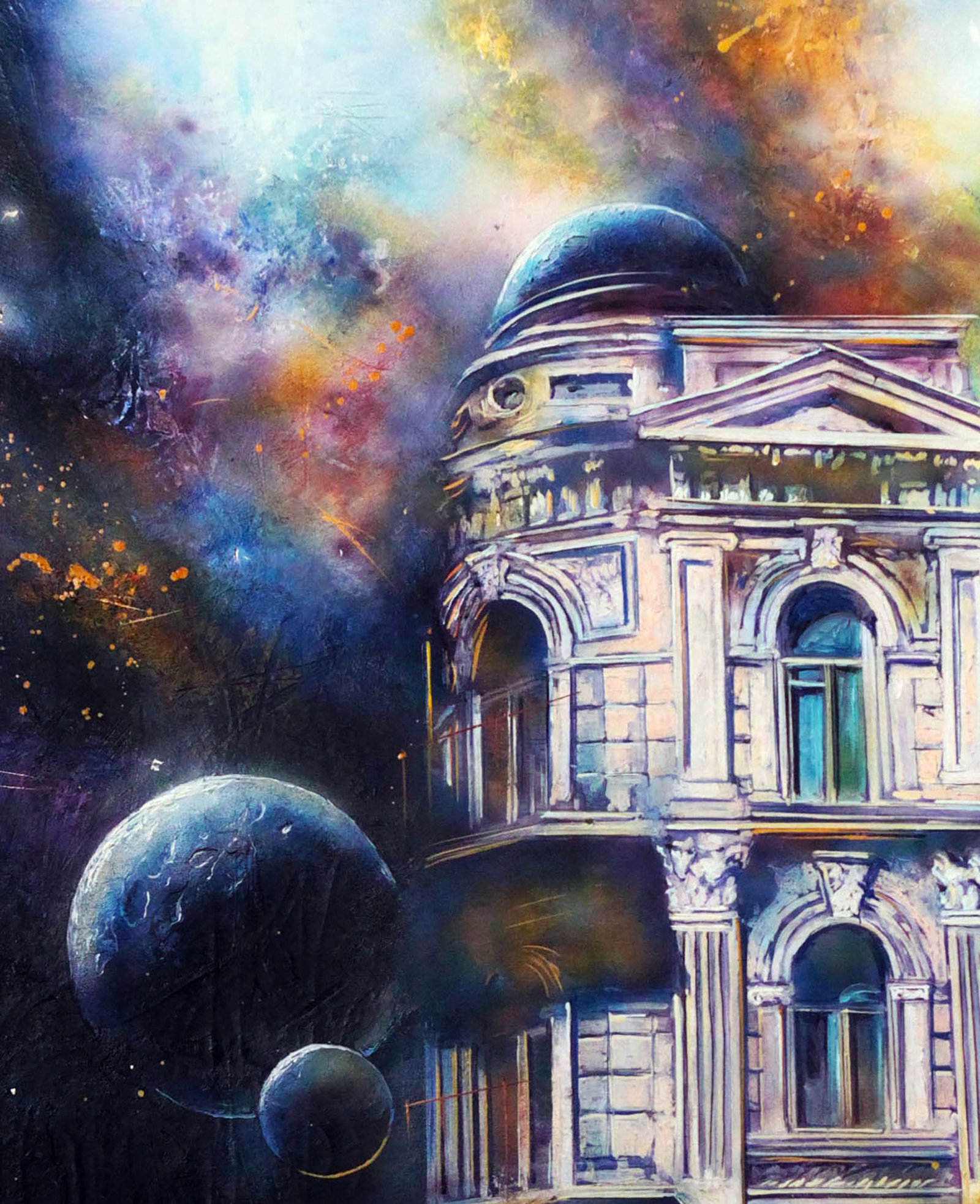 Oil painting Evening city Alexander Dobrodiy - 4