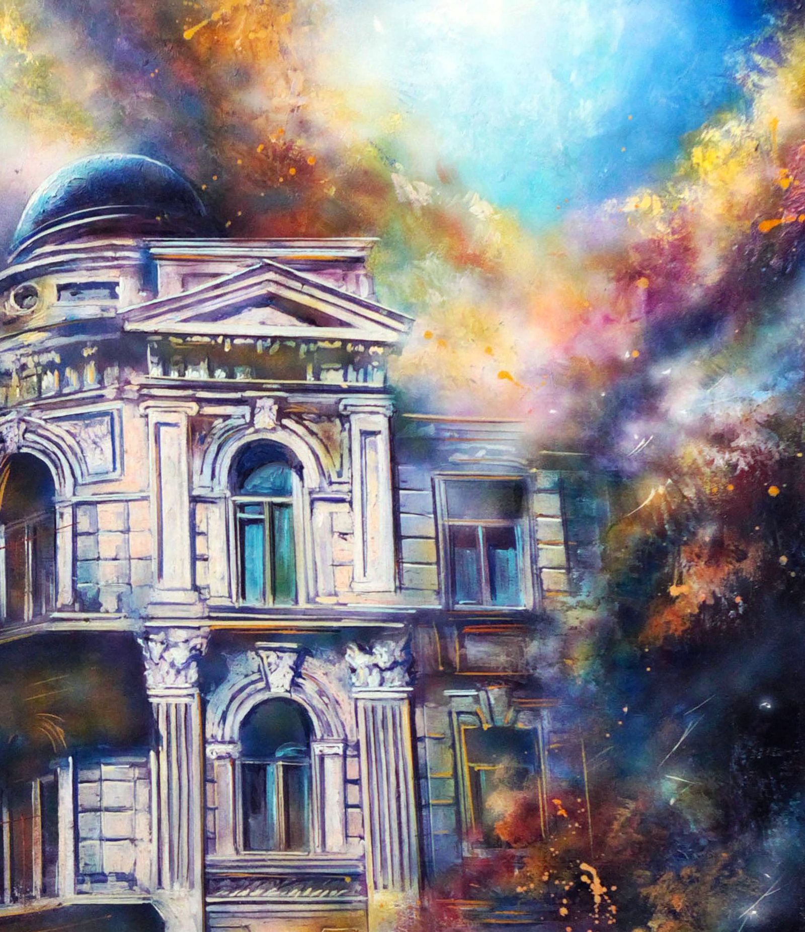 Oil painting Evening city Alexander Dobrodiy - 5