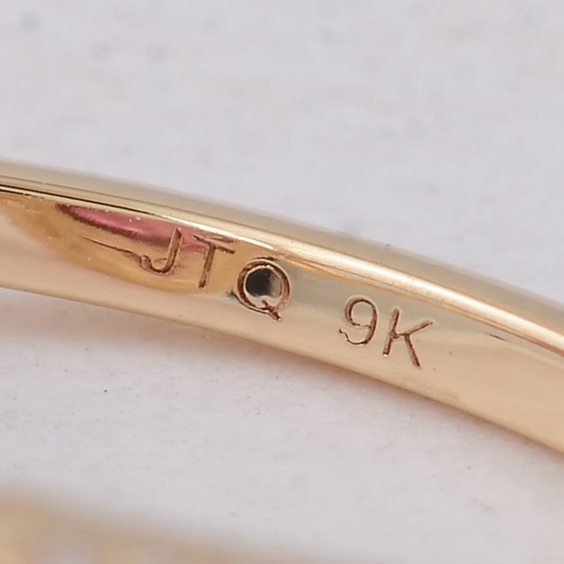3.93 Ct Cushion Tourmaline 9K Gold Ring - 5