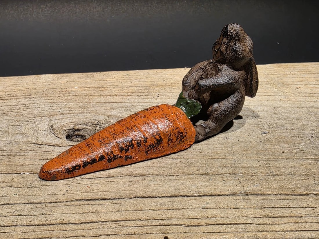 Cast Iron Door Stop Rabbit Hare Wedge - 16