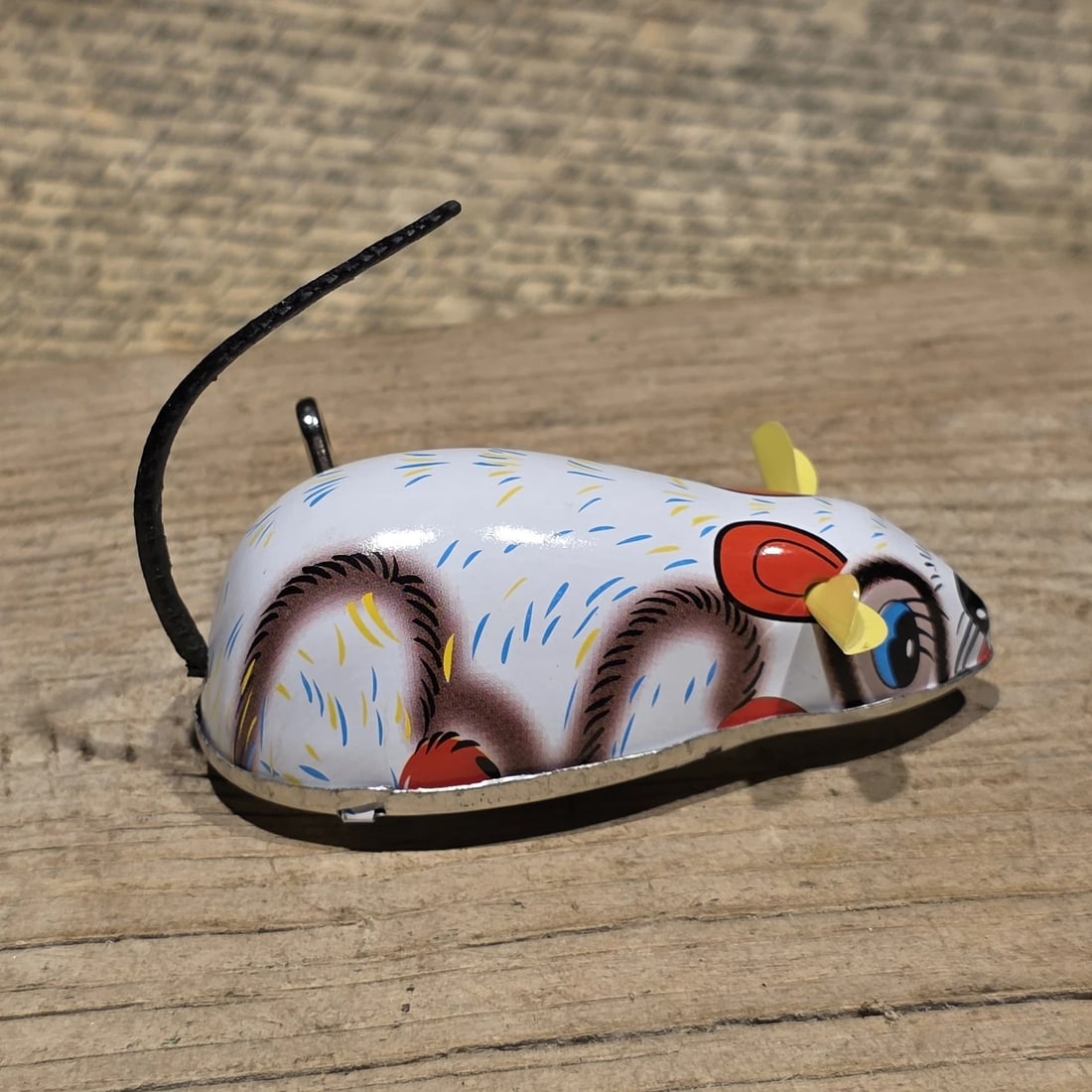 Tin Litho Mouse Toy Wind Up Mechanical Mouse - 2