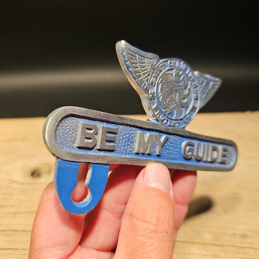 St. Christopher Plate Fob Topper - 10