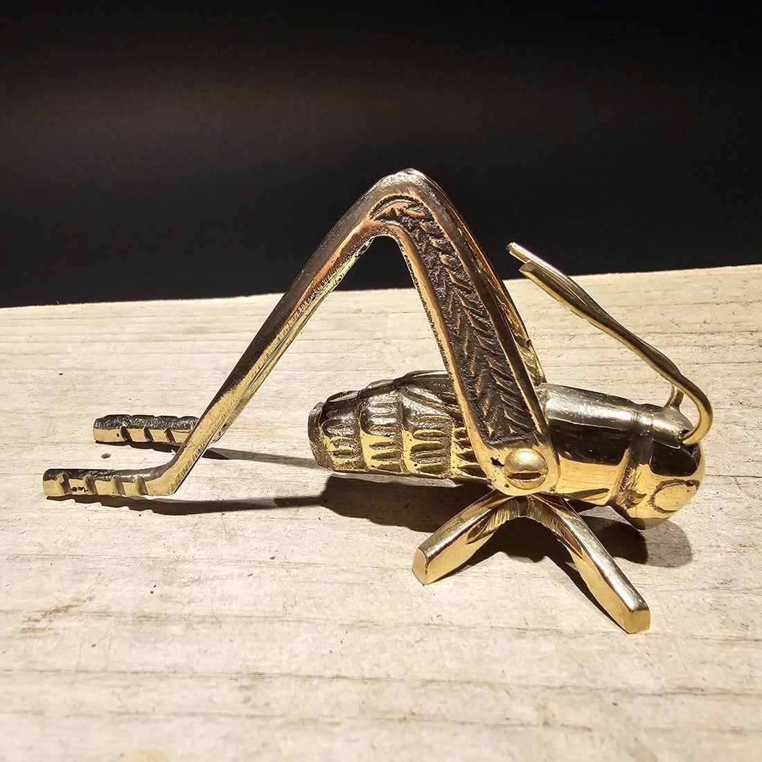 Good Luck Solid Brass Fireplace Hearth Cricket - 9