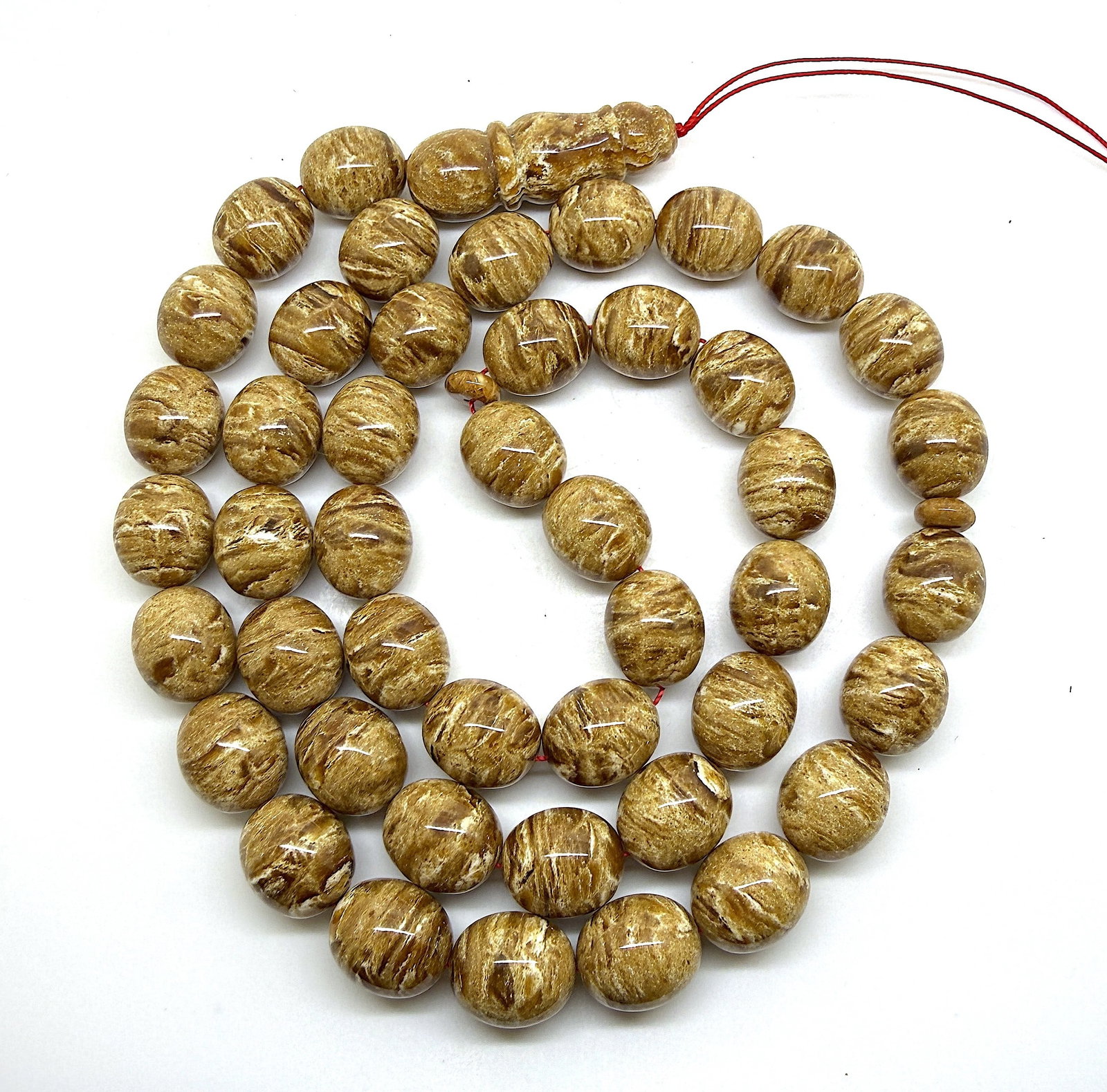 Graceful Amber Tesbih made from Round Amber beads - 7