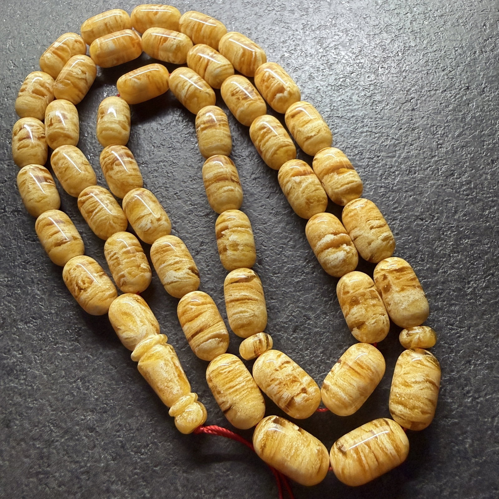 Amazing Amber Tesbih made from Round Amber beads - 2