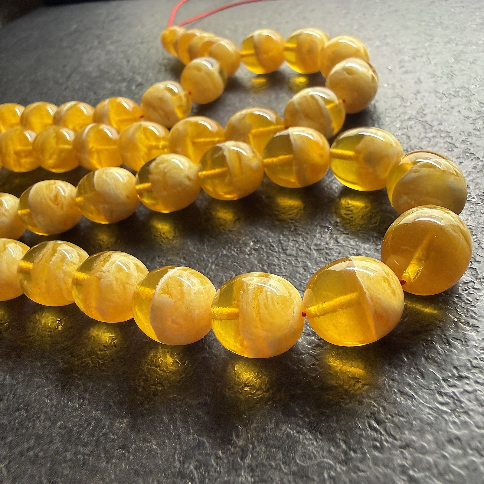 Exquisite Amber Tesbih made from Round Amber beads - 3