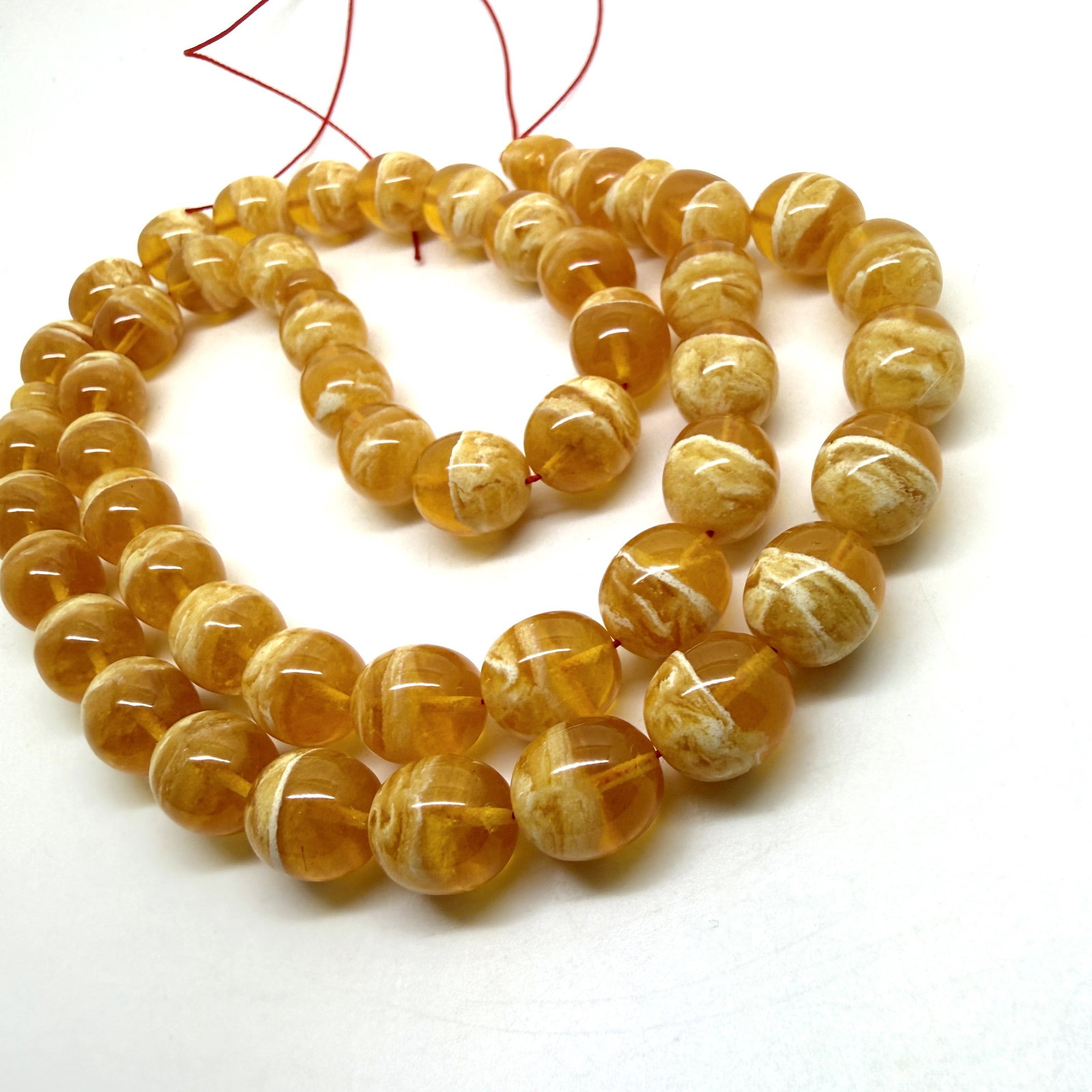 Exquisite Amber Tesbih made from Round Amber beads - 6