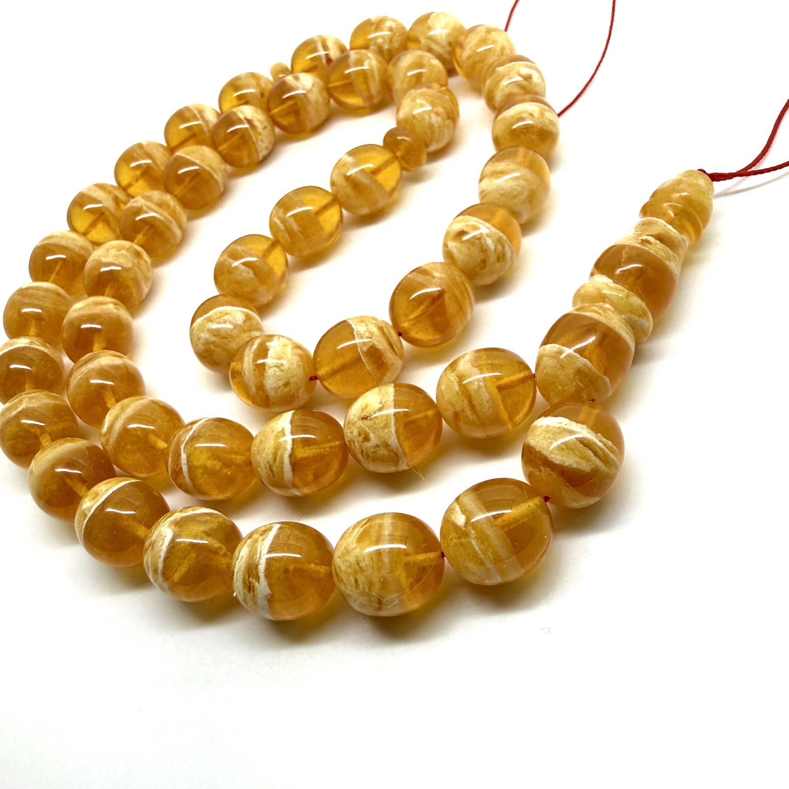 Exquisite Amber Tesbih made from Round Amber beads - 7