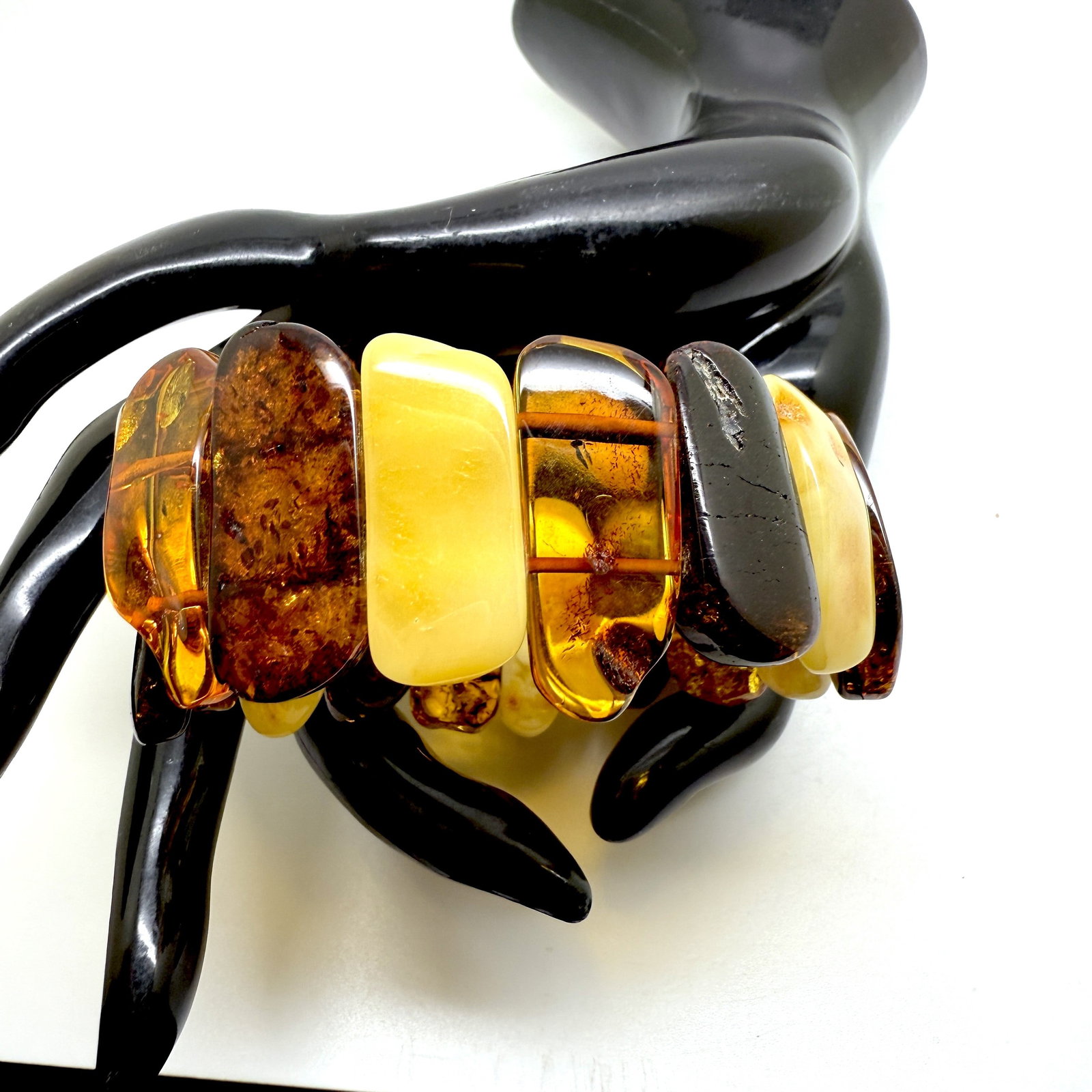 Phenomenal Amber Cuff Bracelet - 2