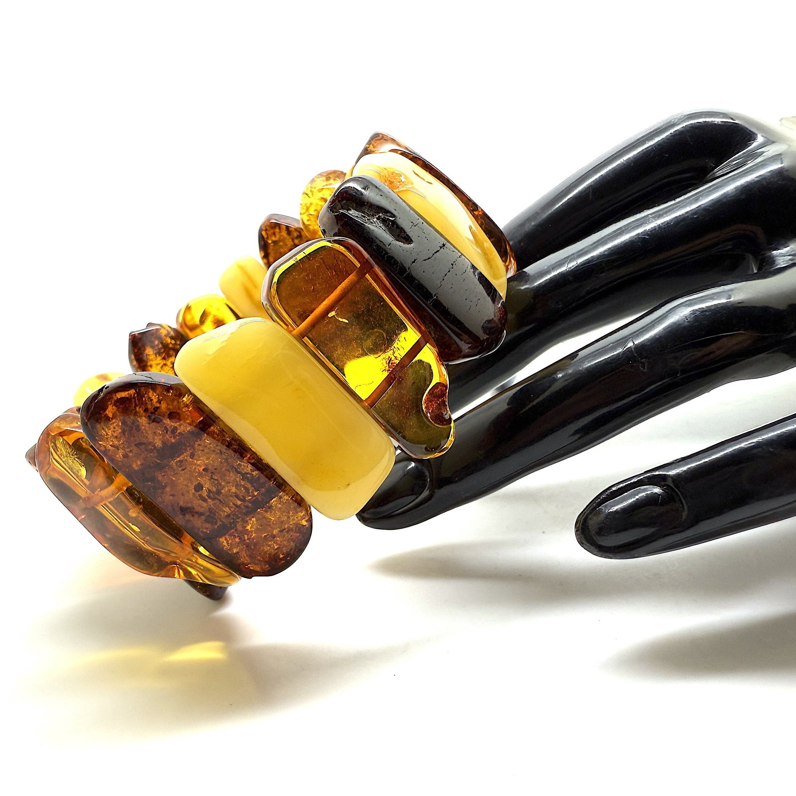 Phenomenal Amber Cuff Bracelet - 4