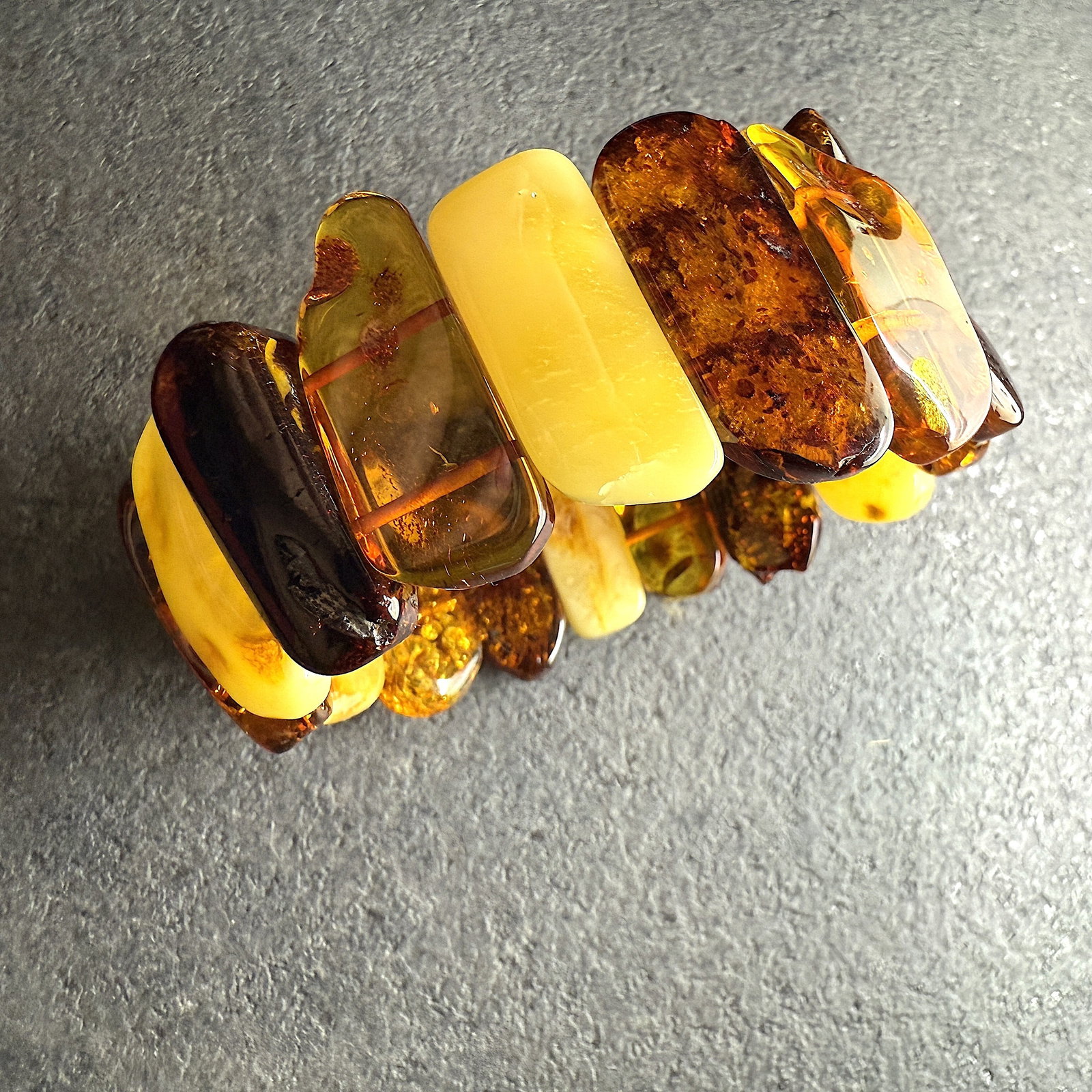 Phenomenal Amber Cuff Bracelet - 8