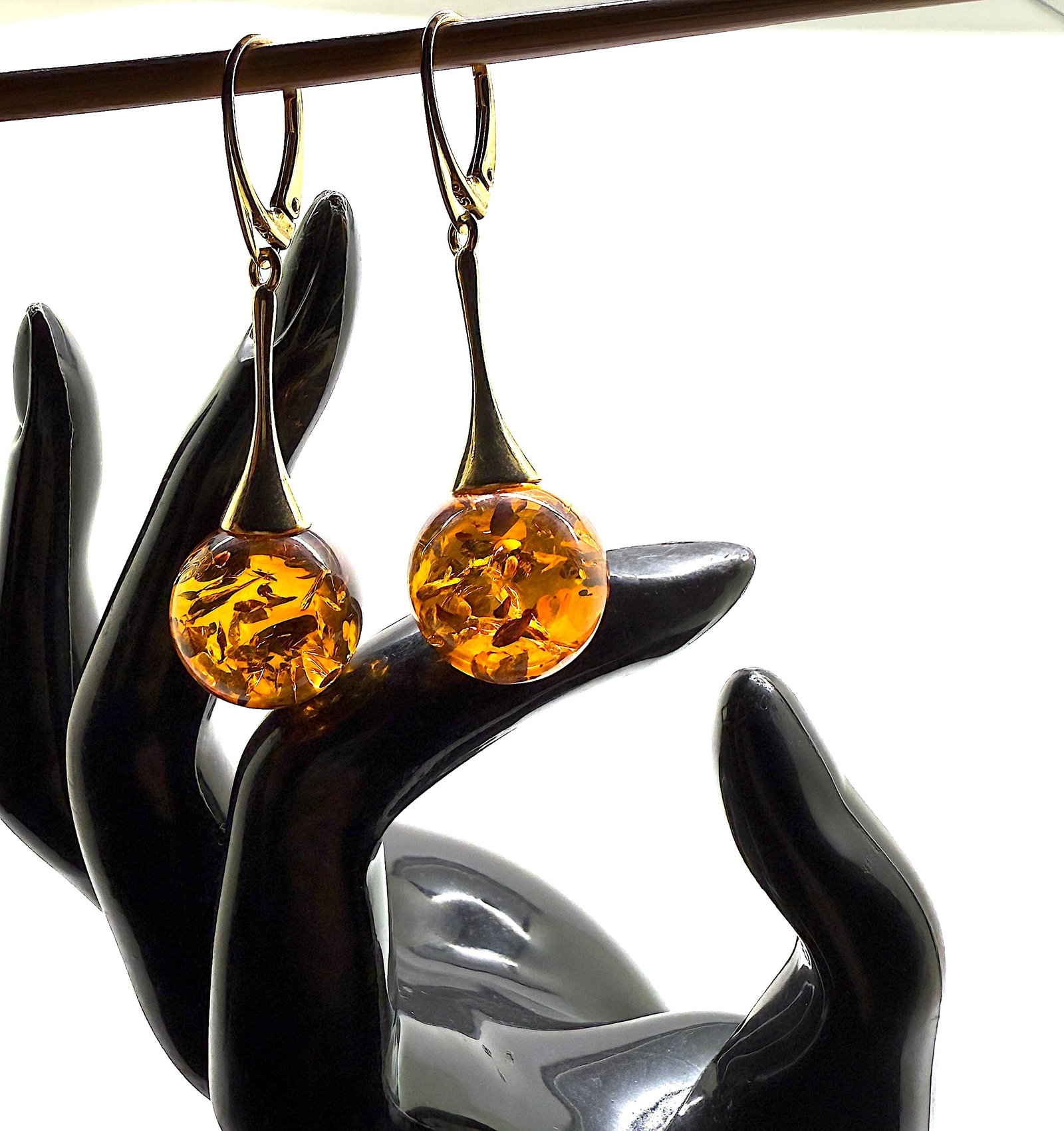 Extraordinary Amber Earrings - 7