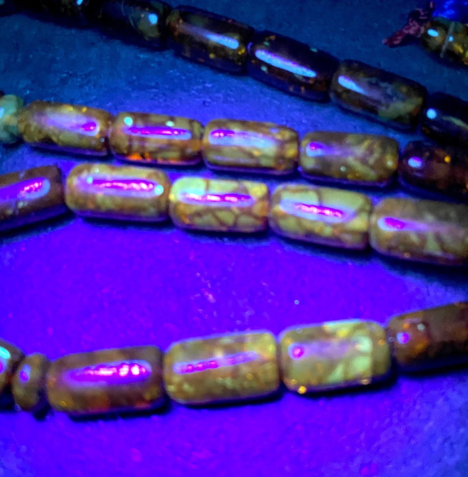 Staggering Unique Antique Amber Tesbih made from Barrel shaped Amber beads - 6