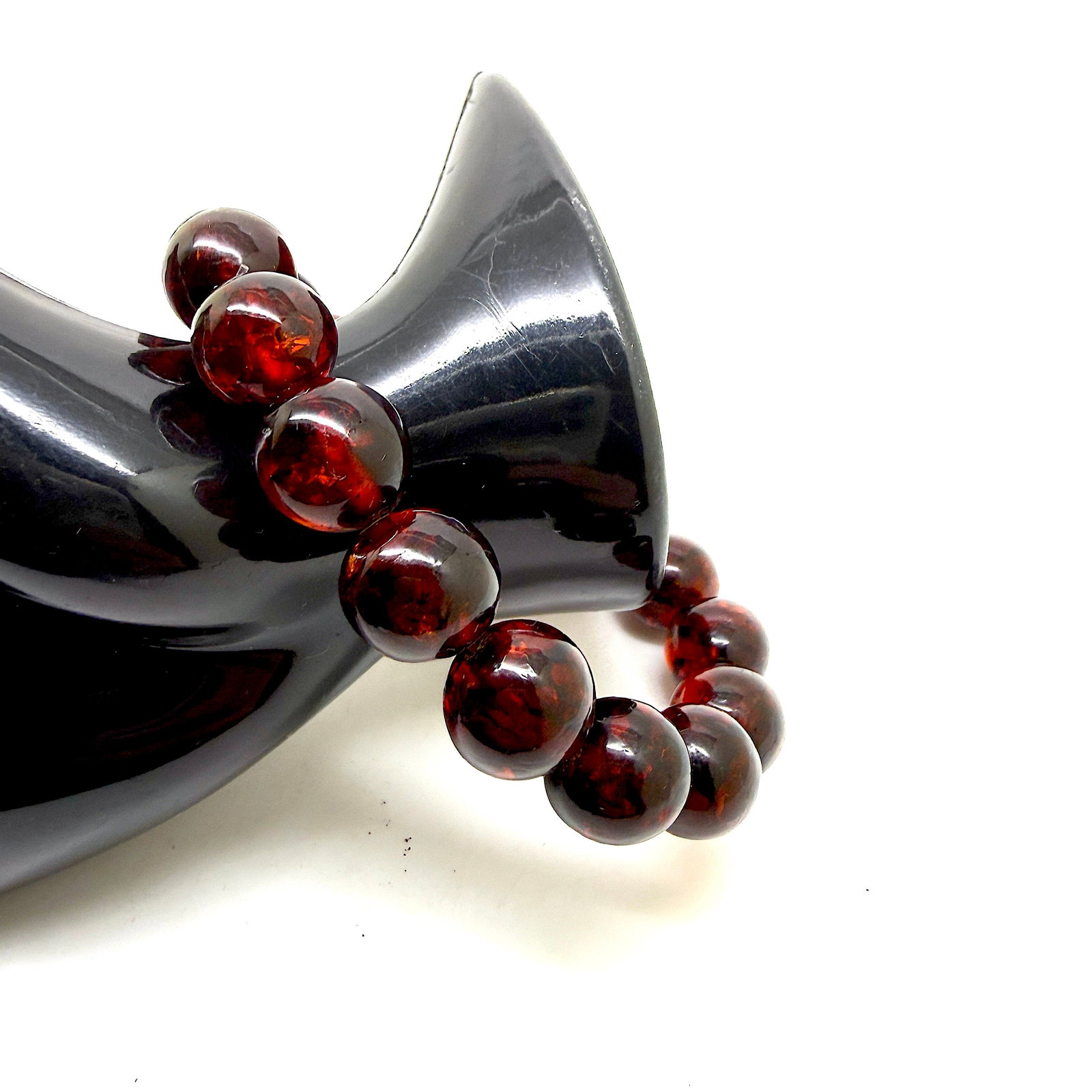 Staggering Amber Bracelet made from Round Amber beads - 9
