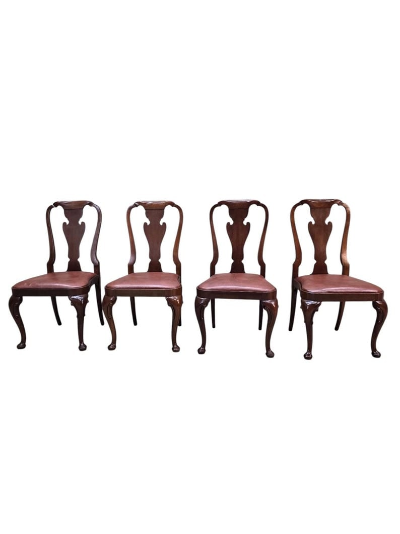 Vintage Queen Anne Style Dining Chairs By Baker Furniture - 4 (1 of 8)