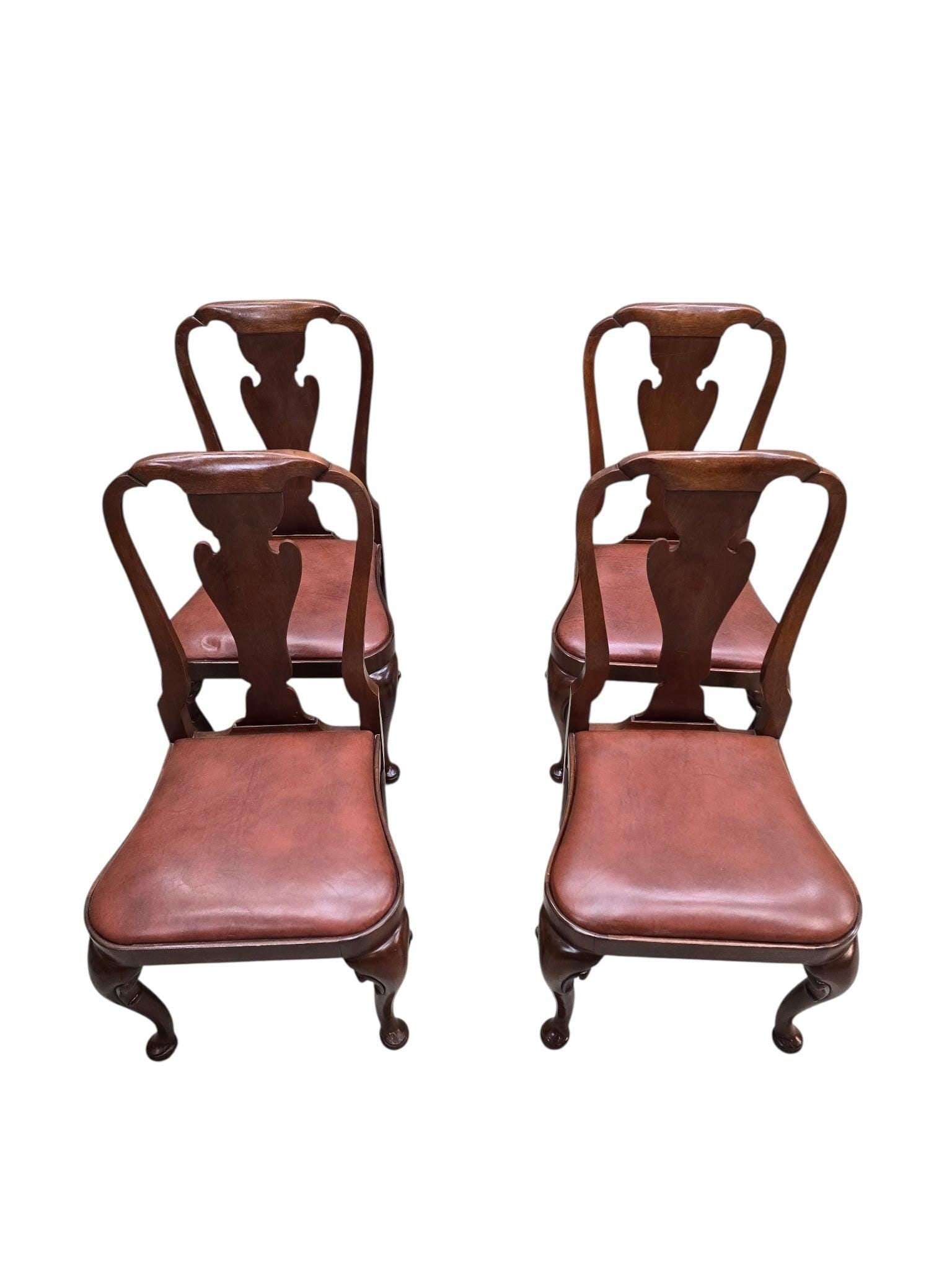 Vintage Queen Anne Style Dining Chairs By Baker Furniture - 4 - 7