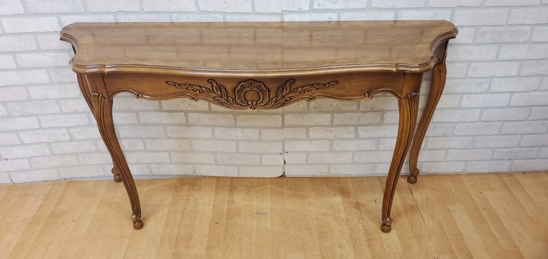 Vintage French Country Console Table and 2 Side Tables by Thomasville Furniture - 3 Piece Set - 3