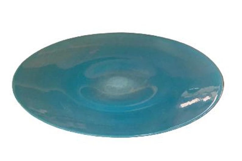 Henry Dean Art Glass Charger Signer Plate (1 of 6)